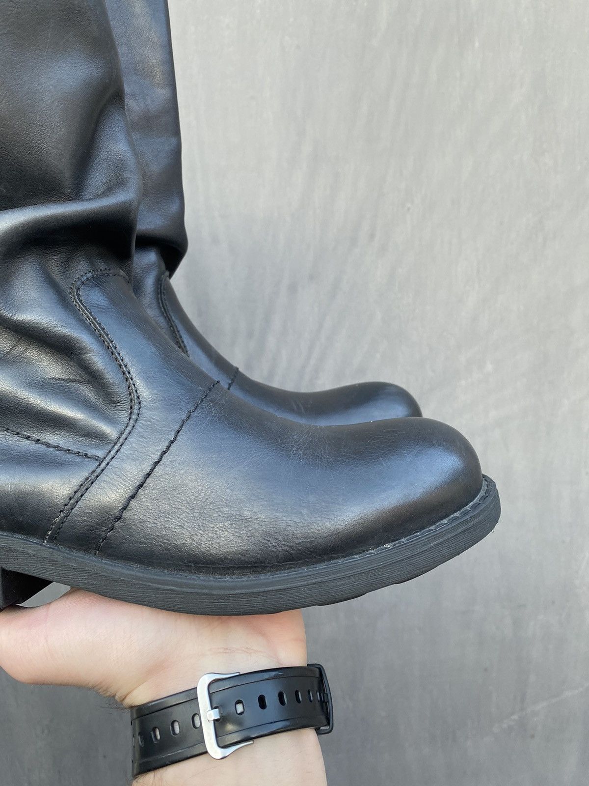 Dirk Bikkembergs × Vintage Bikkembergs Vintage High Leather Boots 37 made italy Size US 7 / IT 37 - 5 Thumbnail