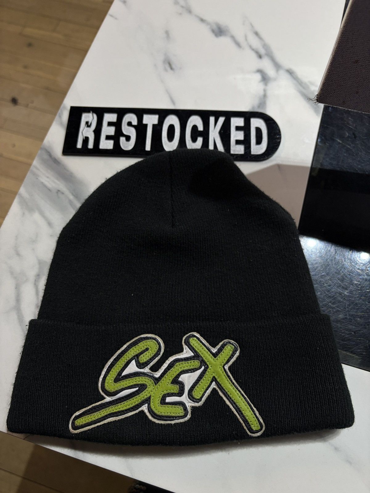 Chrome Hearts Chrome Hearts Sex Beanie | Grailed