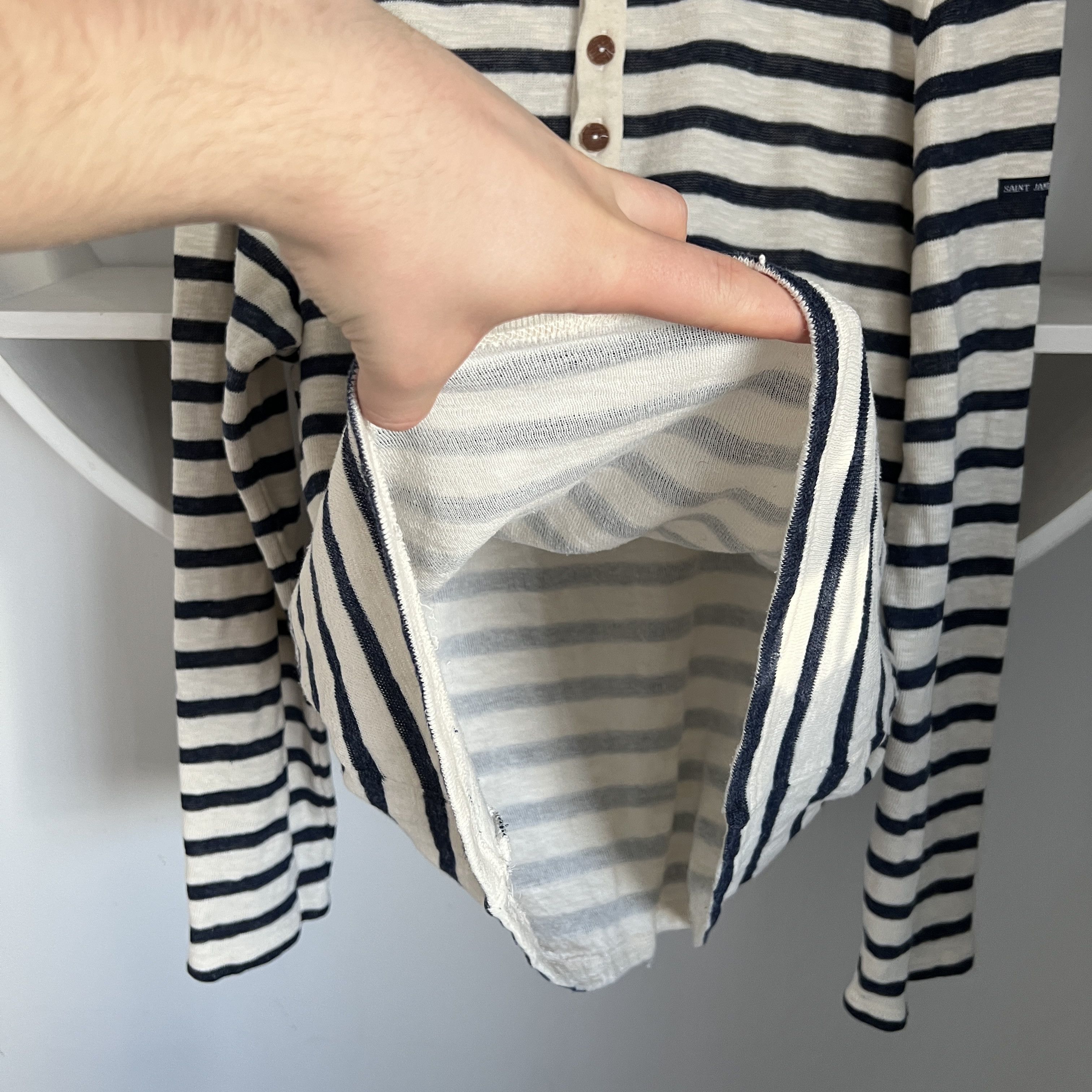 Japanese Brand × Saint James Men's SAINT JAMES Vintage Stripped Long Sleeve Size M-L Size US M / EU 48-50 / 2 - 7 Thumbnail