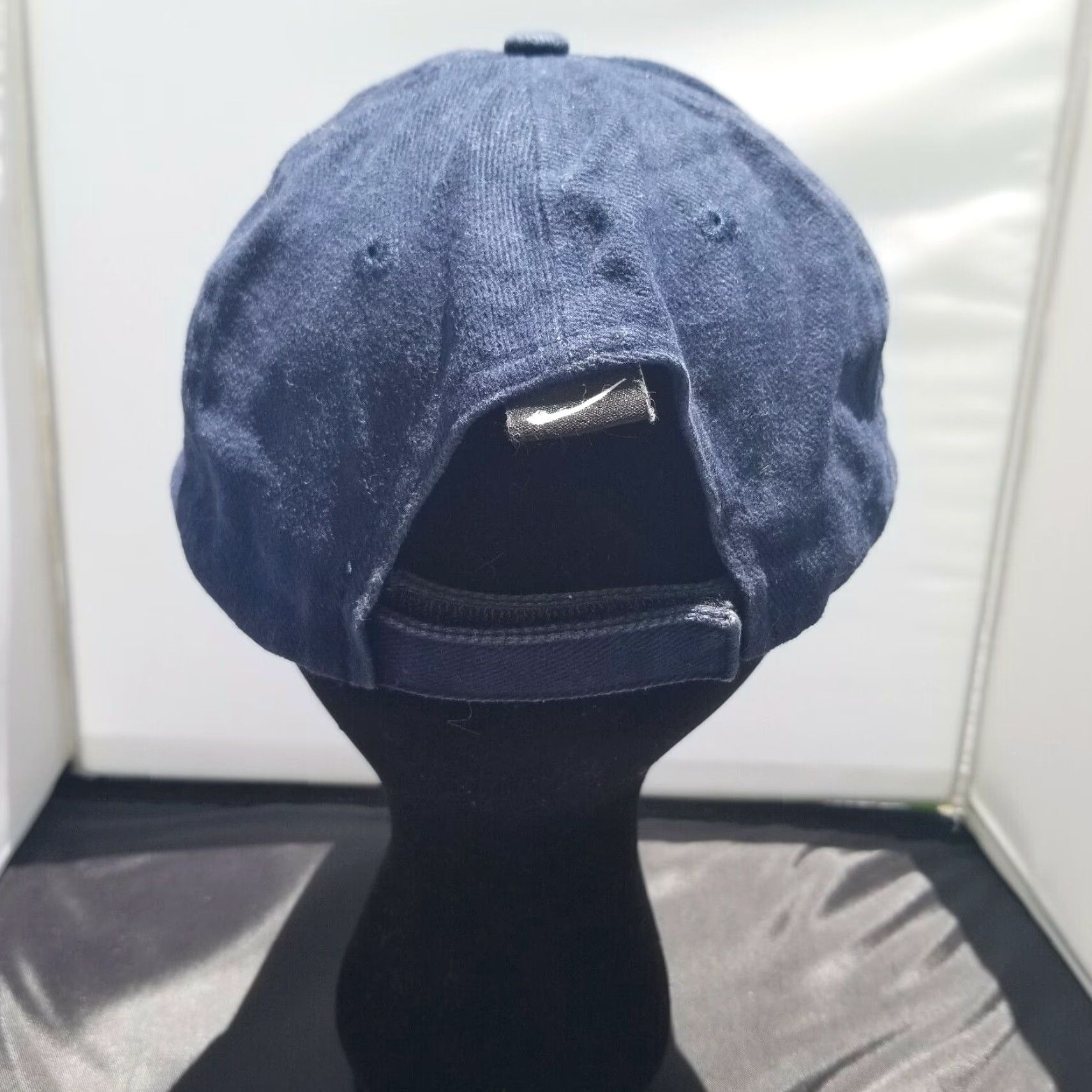 Nike VINTAGE Nike Hat Cap Blue Orange Swoosh Logo Strap Back 3D Logo White Tag Adjustable Mens Cap Size ONE SIZE - 6 Thumbnail