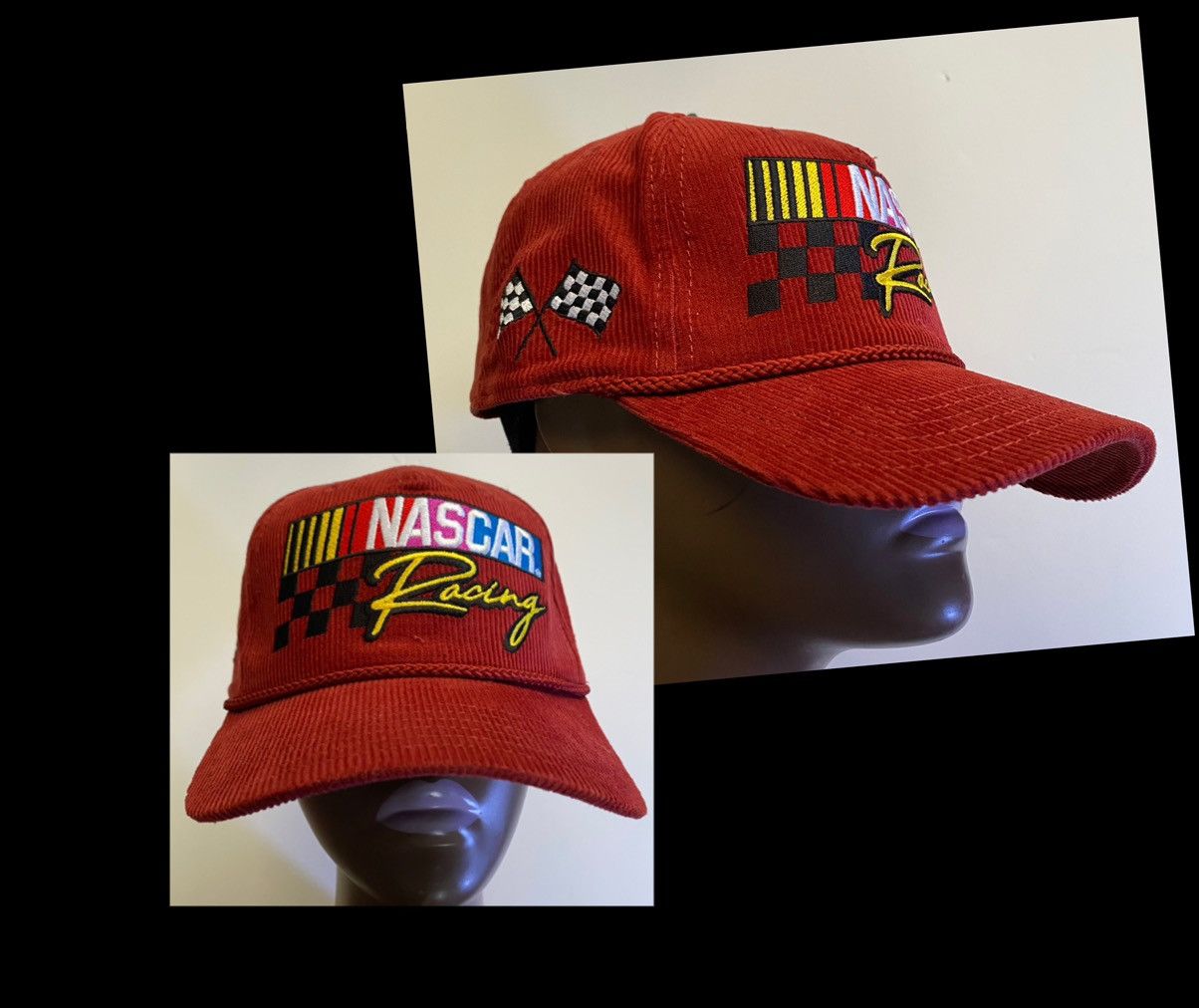 NASCAR Nascar Racing Corduroy Hat Cap Red-Rope Hat Snapback New!! Size ONE SIZE - 1 Thumbnail