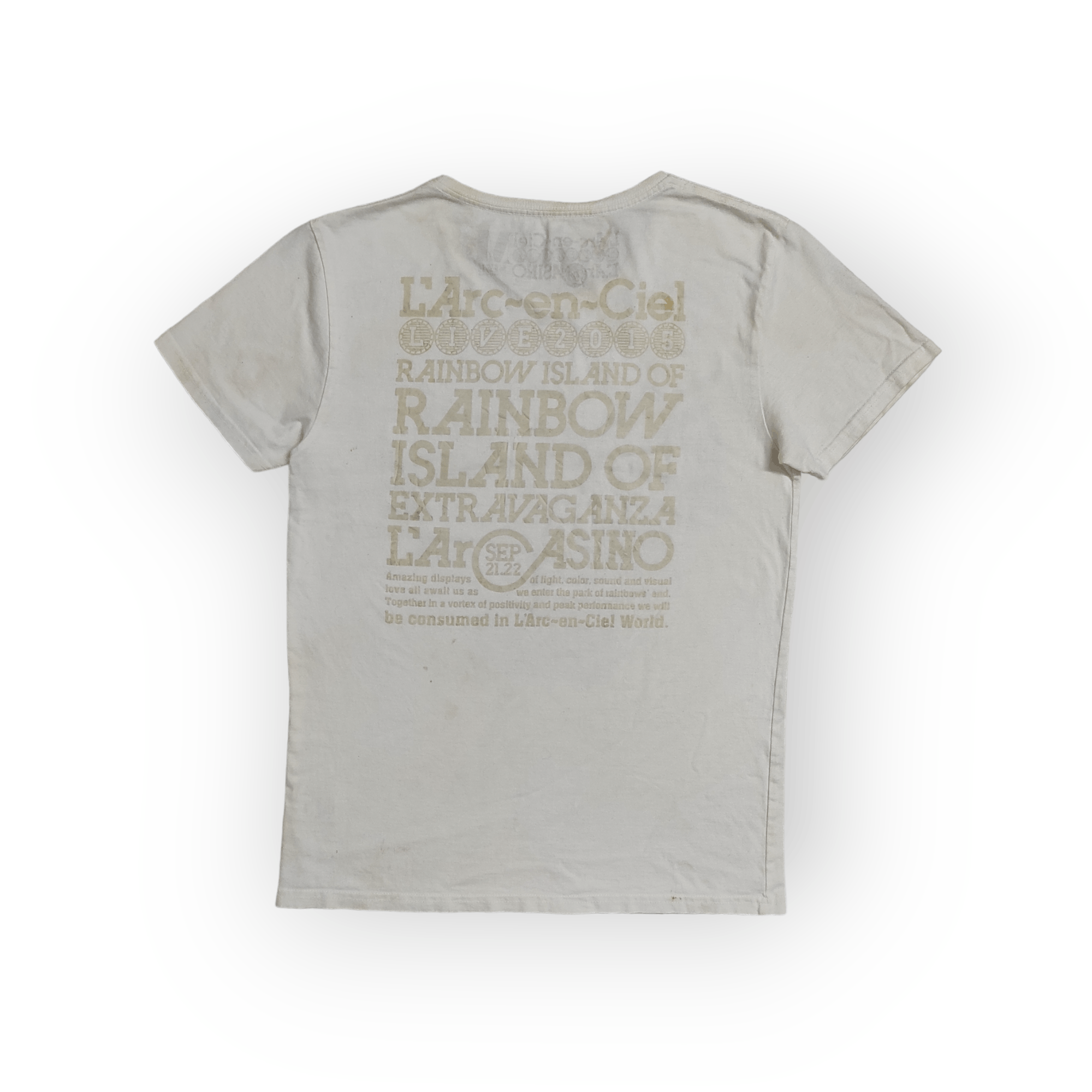 Band Tees LIVE 2015 L Arc en Ciel L 'AR CASINO PROMO TEE Size US S / EU 44-46 / 1 - 2 Thumbnail