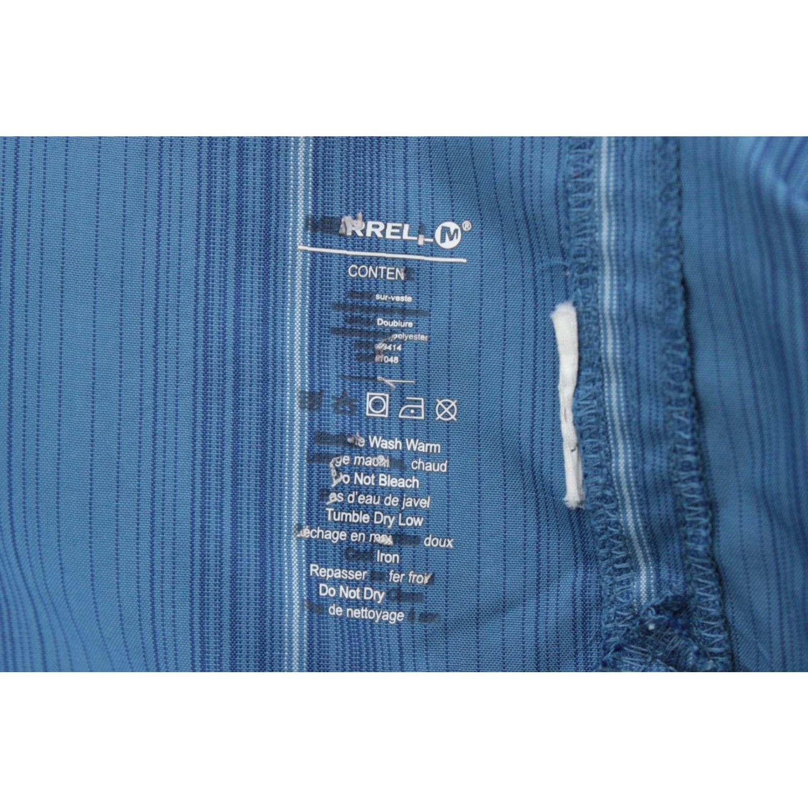 Merrell Merrell Opti-Wick Shirt Mens XXL Blue Striped Vented UPF 50+ Short Sleeve Size US XXL / EU 58 / 5 - 7 Thumbnail