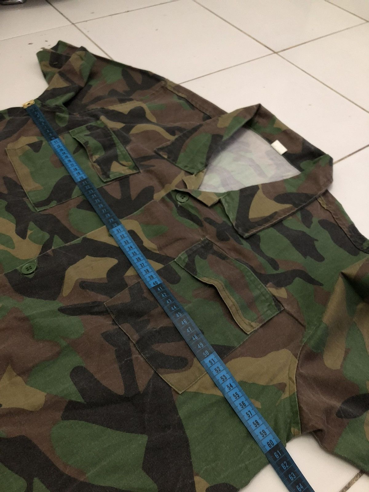Japanese Brand Unknown - Army Men Button Up Shirt Size US L / EU 52-54 / 3 - 9 Thumbnail