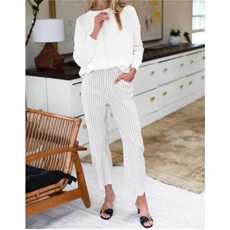 Emerson Fry Emerson Fry Vacation Striped Linen Pants - Size Small Size 25" / US 0 / IT 36 - 2 Thumbnail