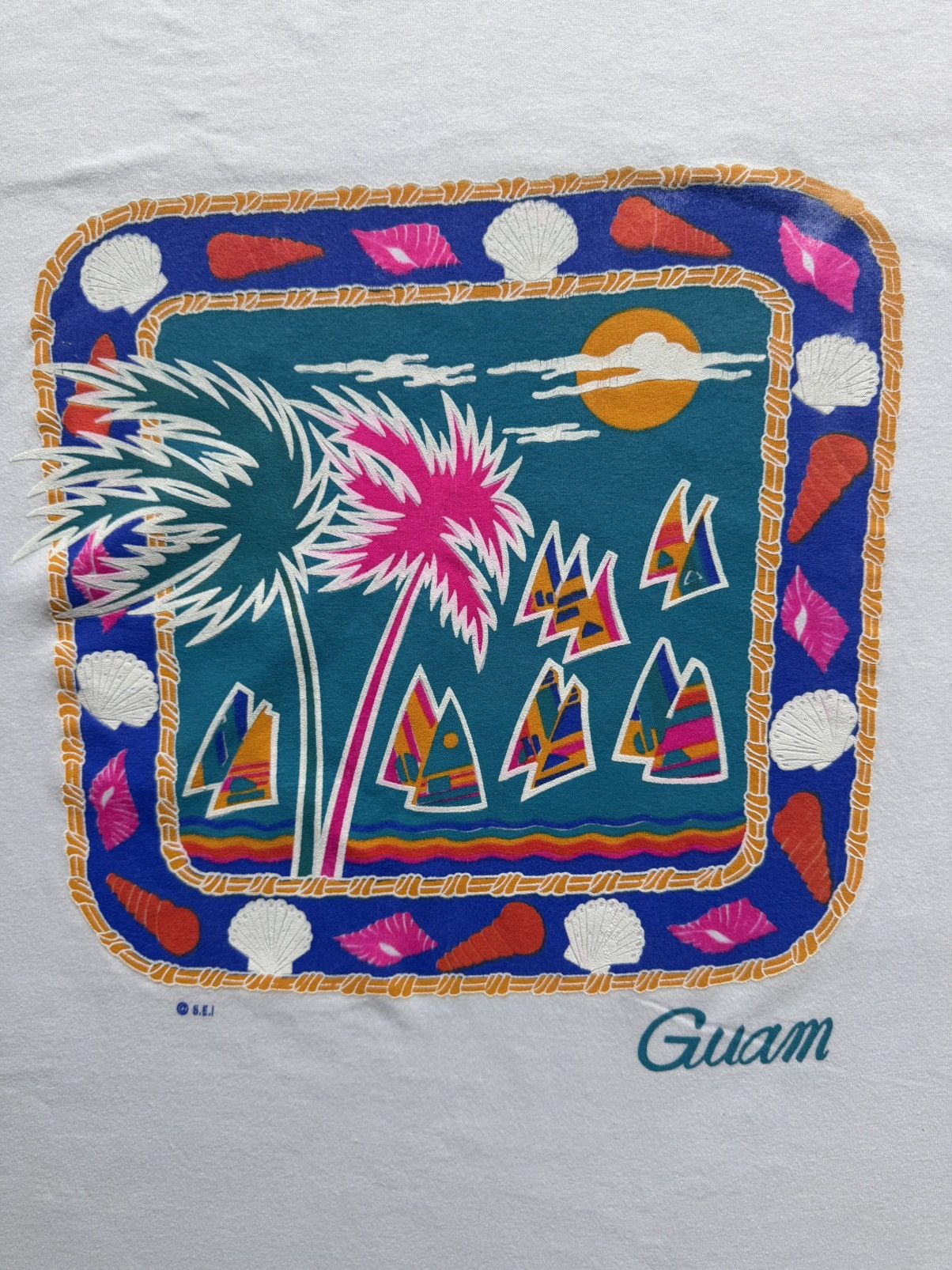 Fruit Of The Loom Vintage Guam Size US L / EU 52-54 / 3 - 11 Thumbnail