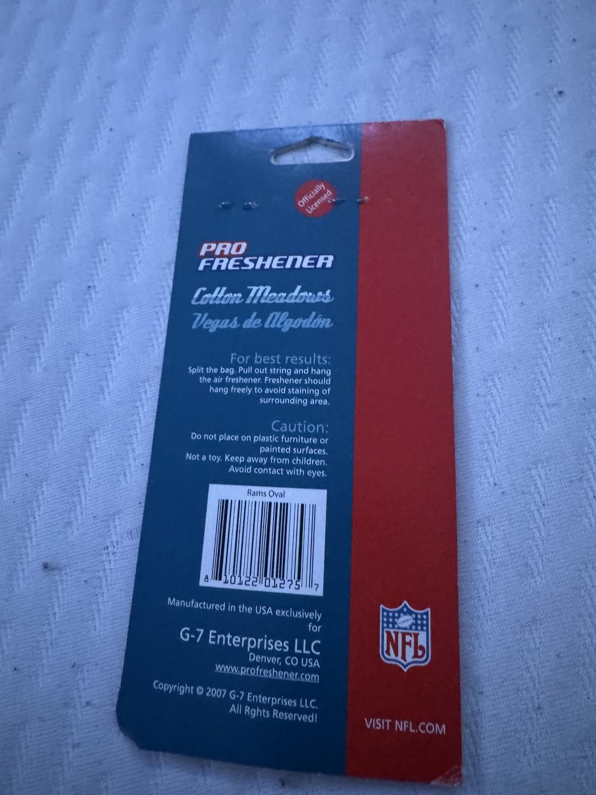 NFL St. Louis Rams NFL Pro Freshener Cotton Meadows Air Freshene Size ONE SIZE - 2 Thumbnail