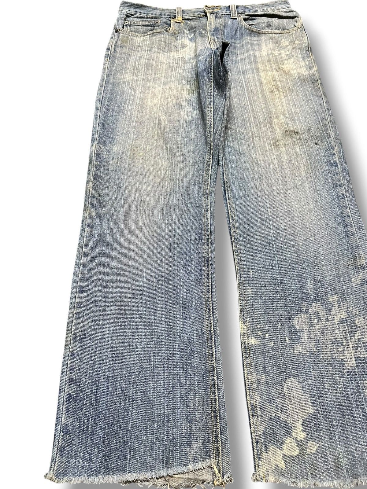 Japanese Brand Vintage Nylaus Clothing Faded Straight Leg Denim Size US 32 / EU 48 - 3 Thumbnail