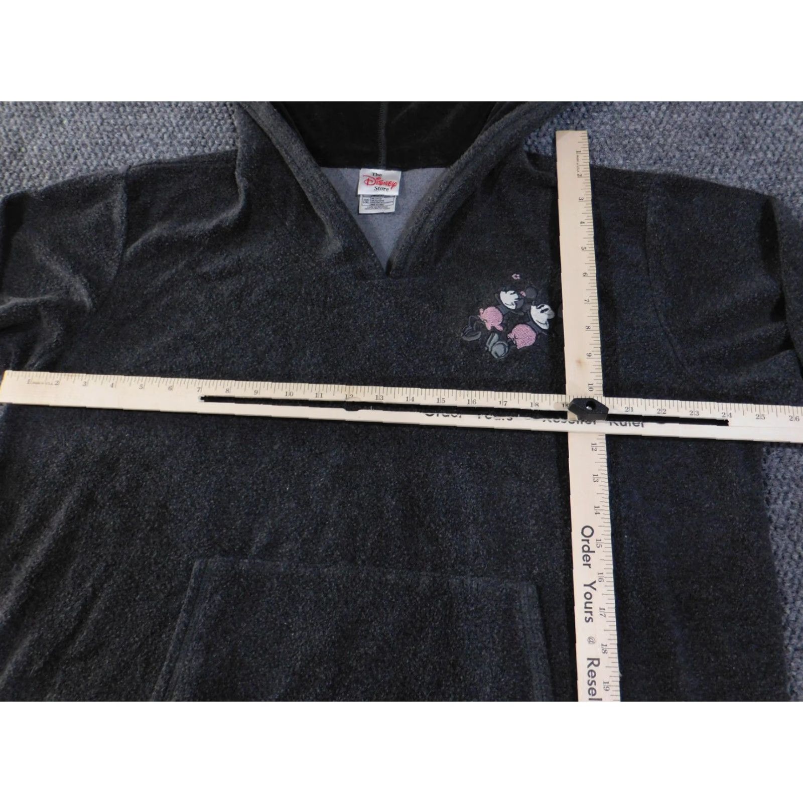 Disney Disney Store Mickey Minnie Hoodie Womens L/XL Gray V-Neck Pullover Kangaroo Size L / US 10 / IT 46 - 7 Thumbnail