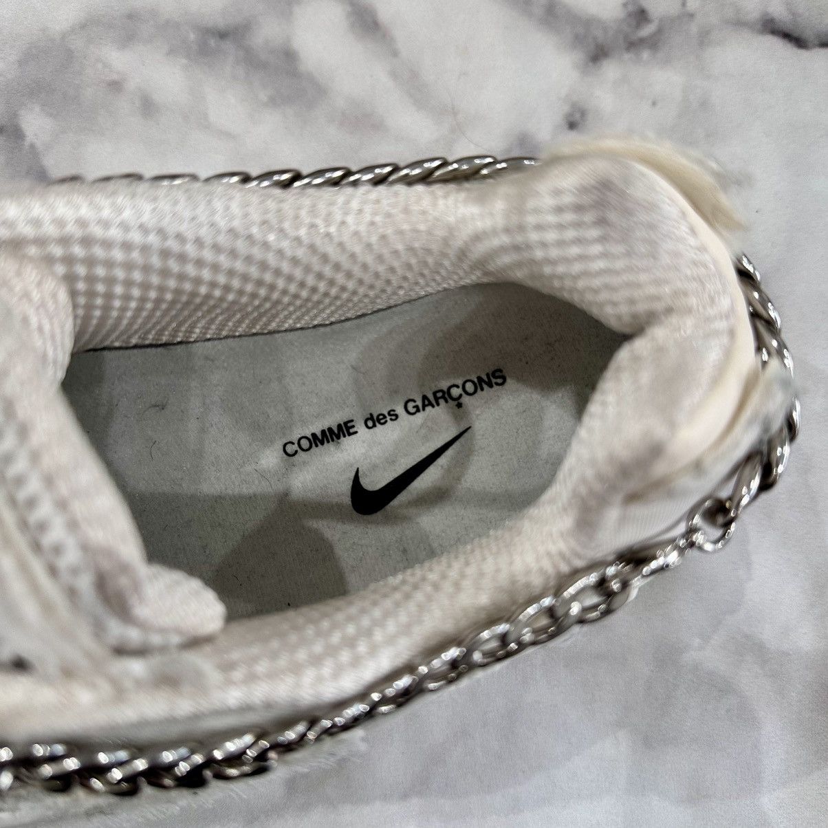 Comme des Garcons × Nike NIKE X CDG SHOX CHAIN SNEAKERS WHITE MENS SIZE 9 EUR 40.5 Size US 9 / EU 42 - 6 Thumbnail