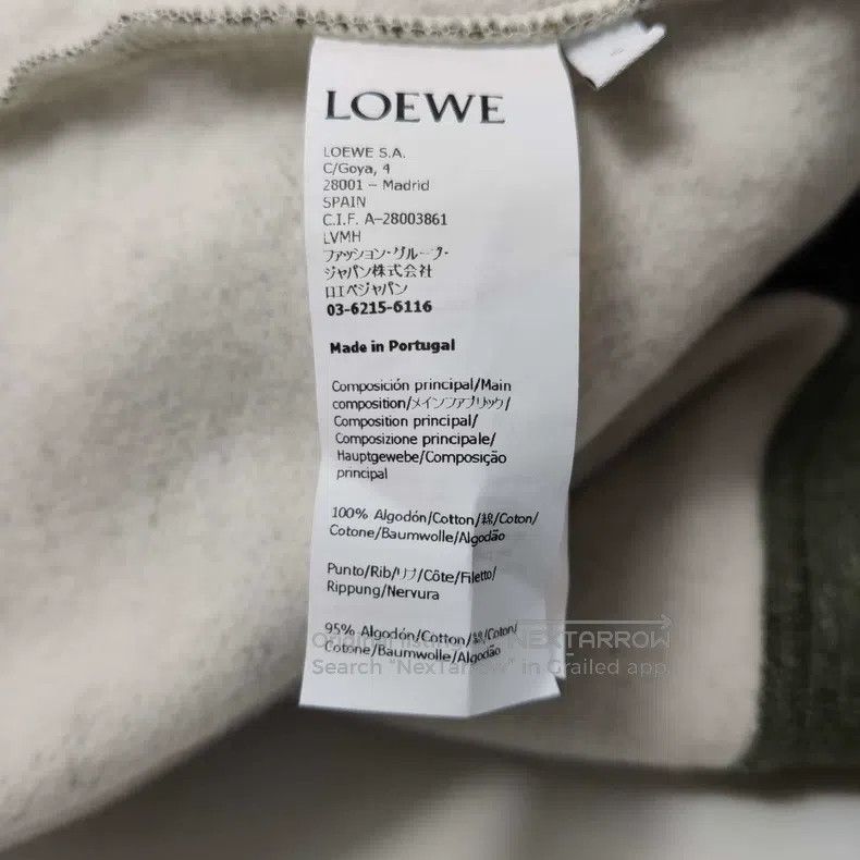 Loewe Loewe Cotton logo embroidered hooded sweatshirt Size S / US 4 / IT 40 - 6 Thumbnail