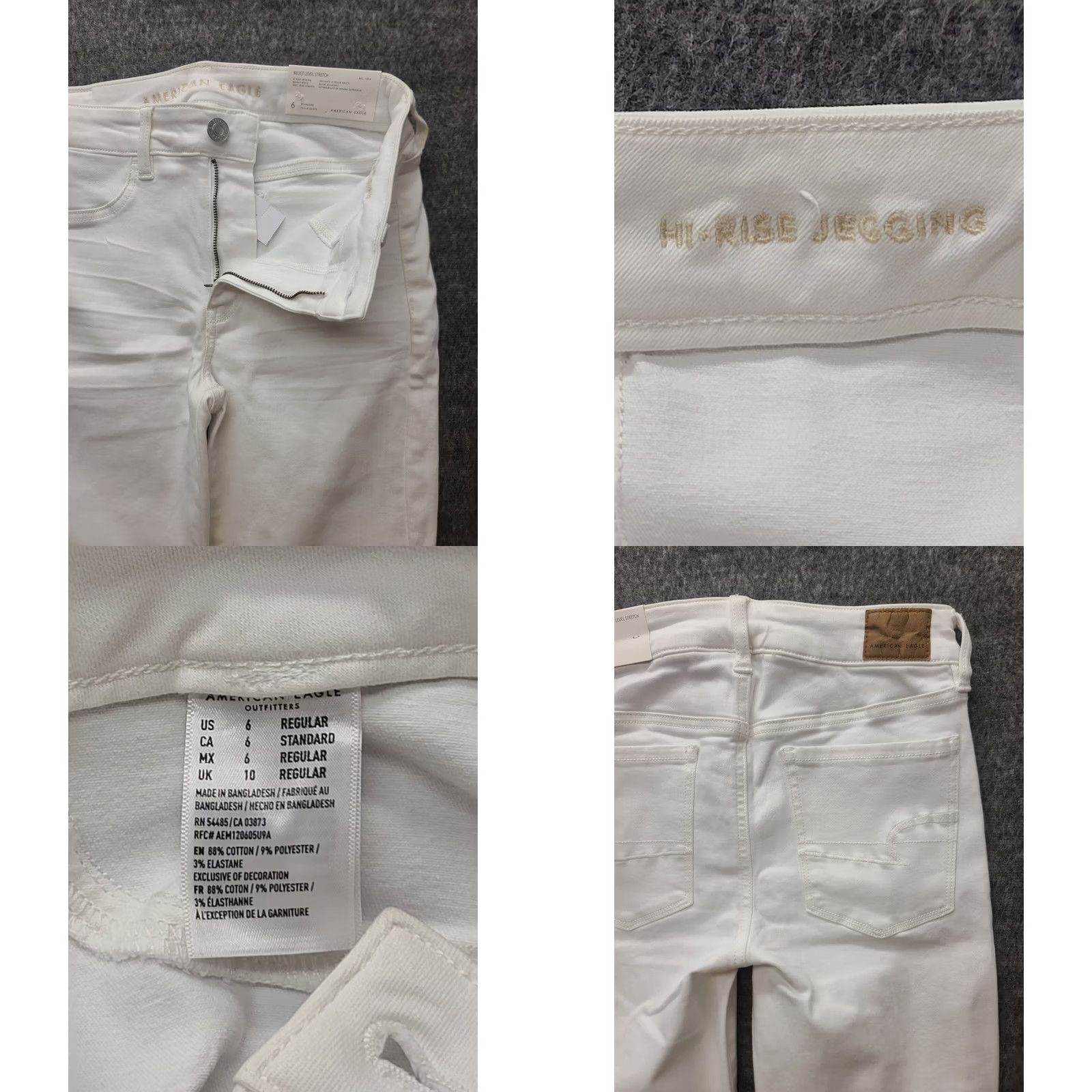 American Eagle Outfitters VINTAGE American Eagle Jeans 5-Pocket Denim Regular Rise Ankle 27in Waist White Womens 6 Regular Size 28" / US 6 / IT 42 - 8 Thumbnail