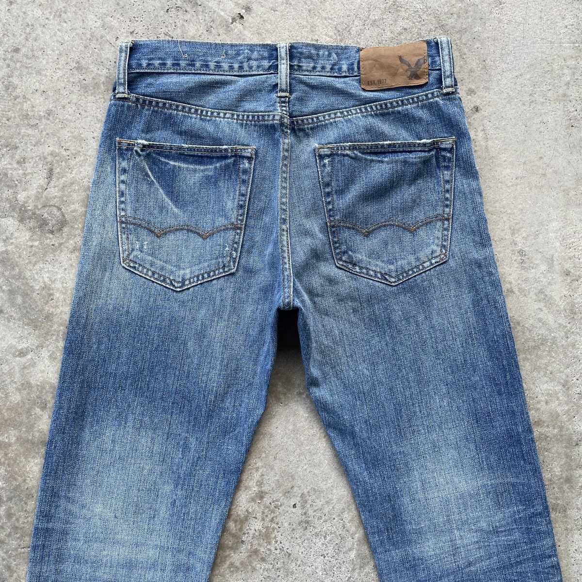 American Eagle Outfitters × Jean × Vintage Vintage American Eagle Outfitters Distressed Faded Jeans Size US 31 - 10 Thumbnail