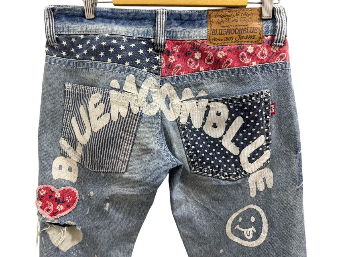 Japanese Brand HIPPIE REWORKED PATCHES KAPITAL INSPIRED DISTRESSED DENIM Size 32" / US 10 / IT 46 - 3 Thumbnail