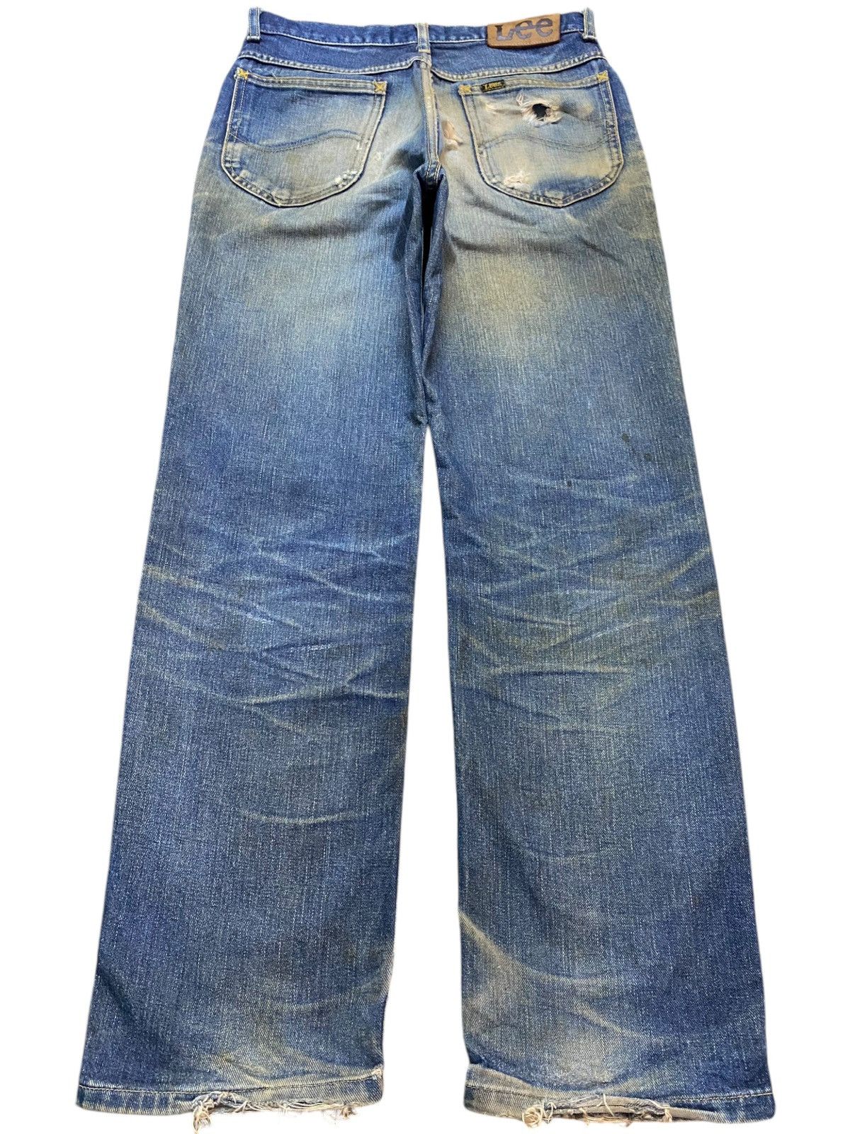 Lee Vintage Lee Riders Mud Wash Distressed Loose Jeans Size US 30 / EU 46 - 2 Thumbnail