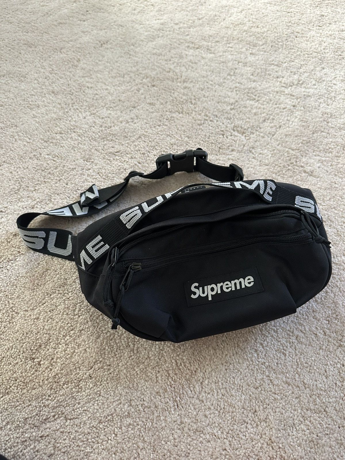 image of Supreme Belt Bag in Black, Men's
