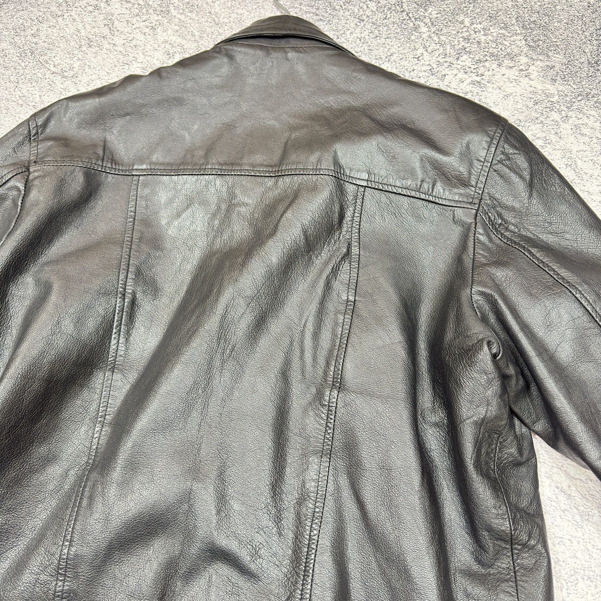 Vintage Cavero Mens Black Leather Jacket M size Size US M / EU 48-50 / 2 - 7 Thumbnail