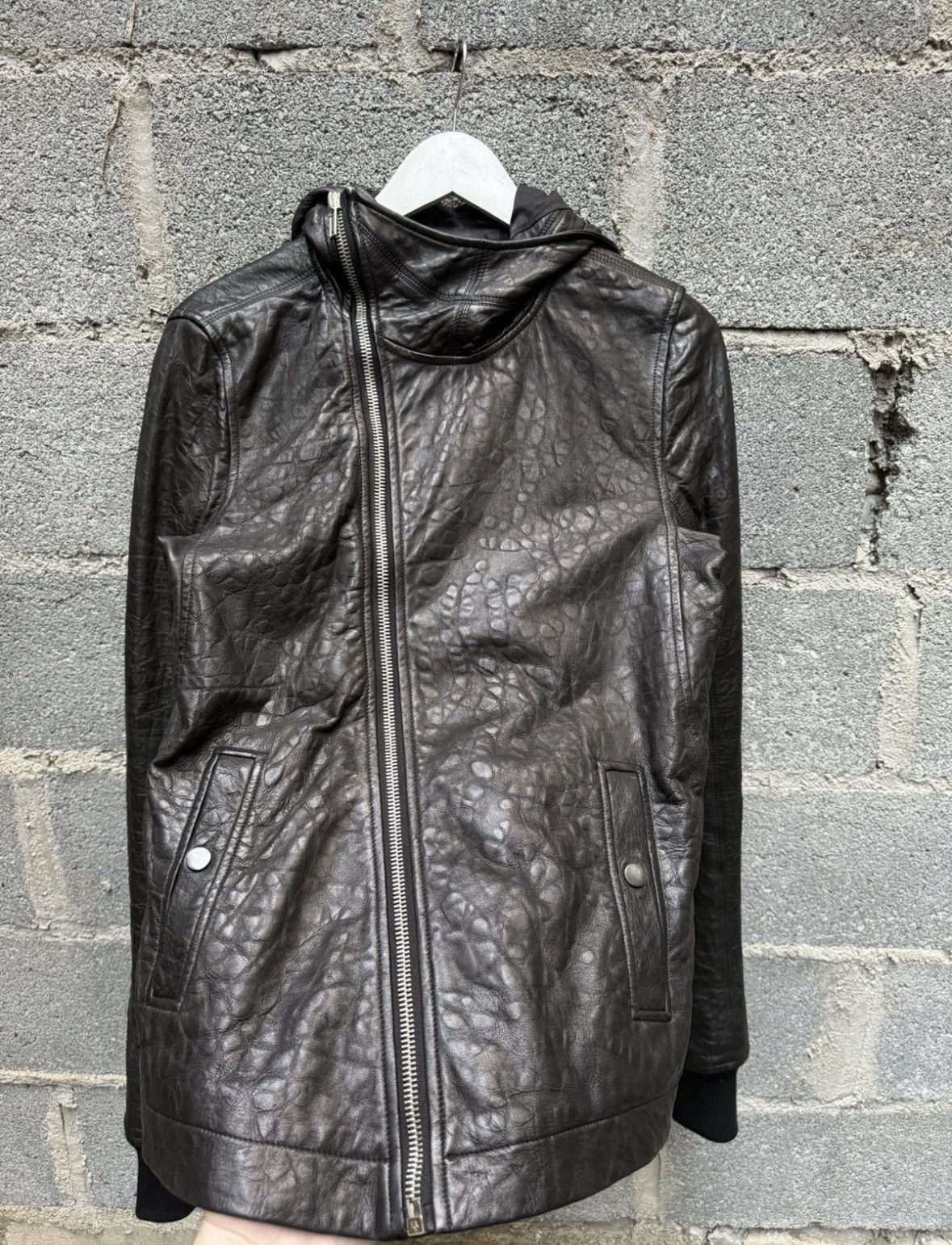 Rick Owens Rick Owens Scuba Jacket hammered lambskin Size US S / EU 44-46 / 1 - 3 Thumbnail