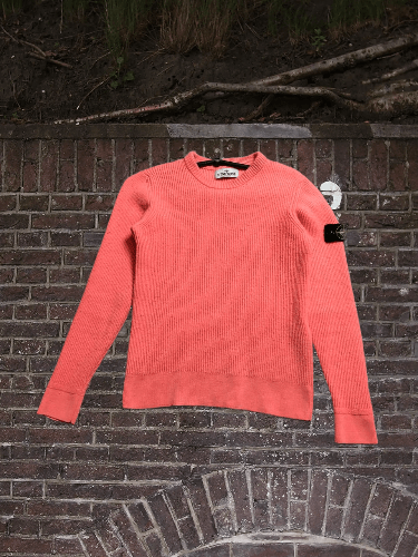 Stone Island Stone Island Pink Hand-Sprayed Knit Jumper Size XS / US 0-2 / IT 36-38 - 1 Thumbnail