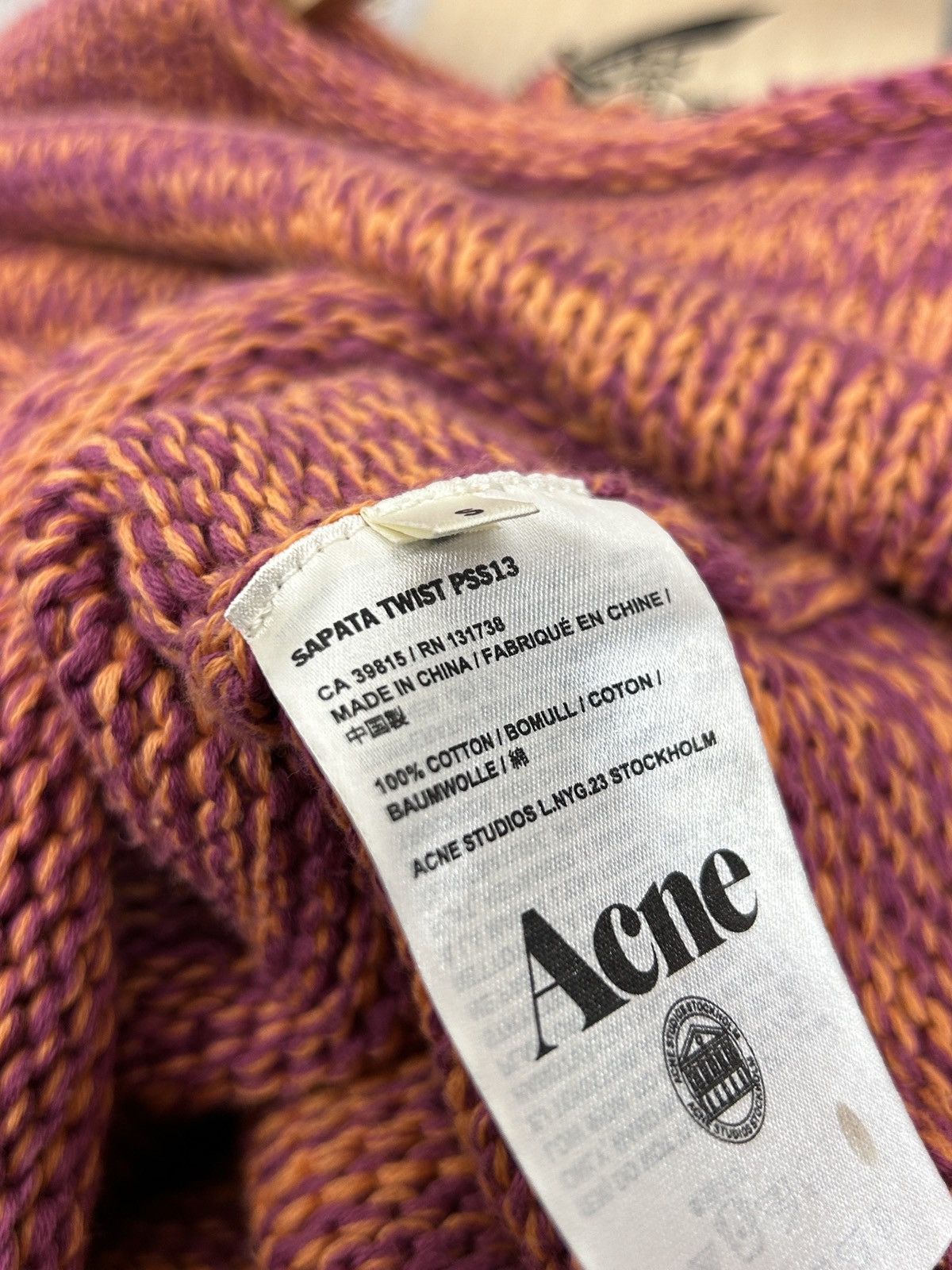 Acne Studios Acne Studios Sapata Twist PSS13 Multicolor Kntitwear Sweater Size S / US 4 / IT 40 - 7 Thumbnail