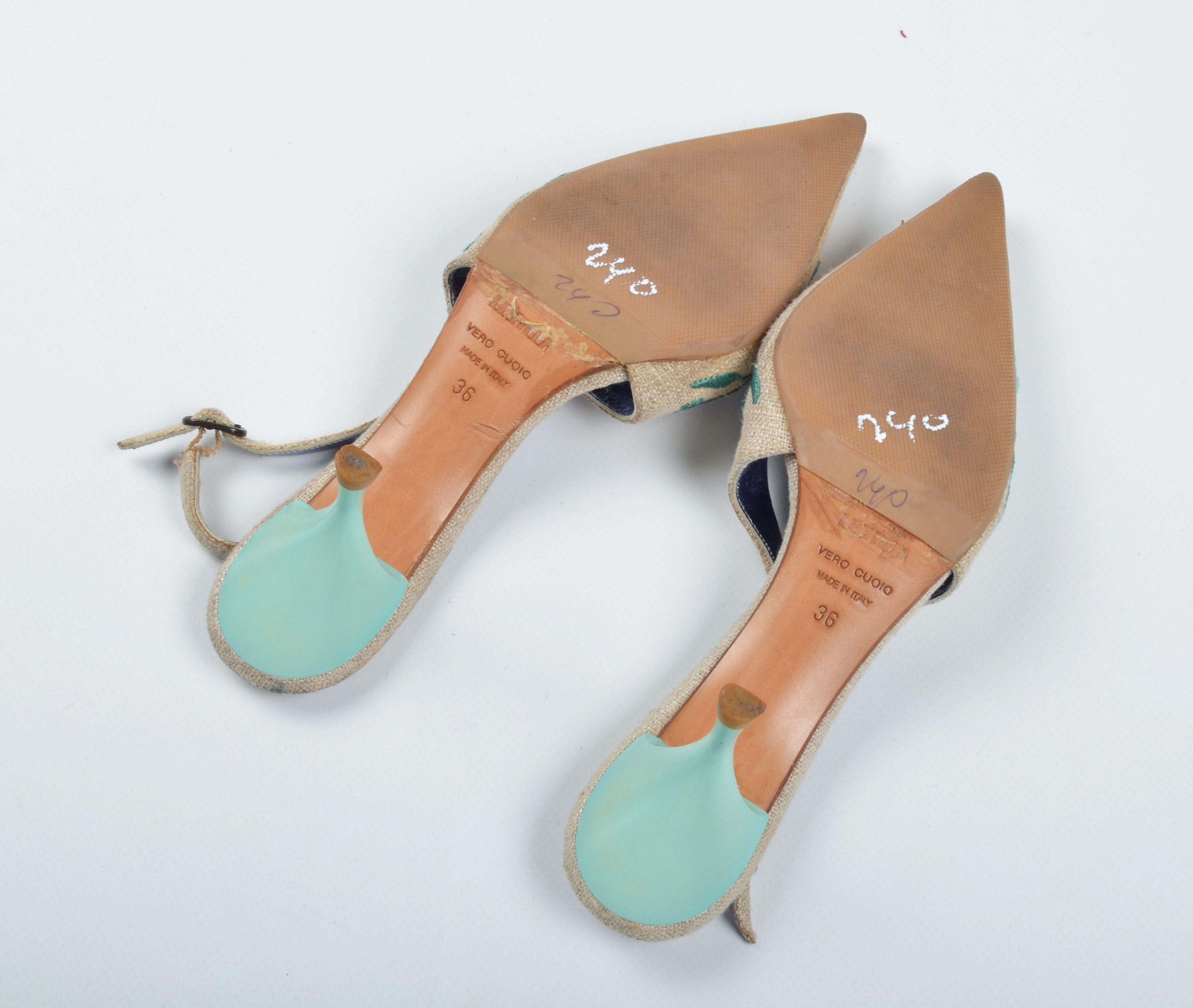 Le Silla Vintage Le Silla Y2K Fairy Floral Regencycore Mules Pumps Size US 6 / IT 36 - 10 Thumbnail
