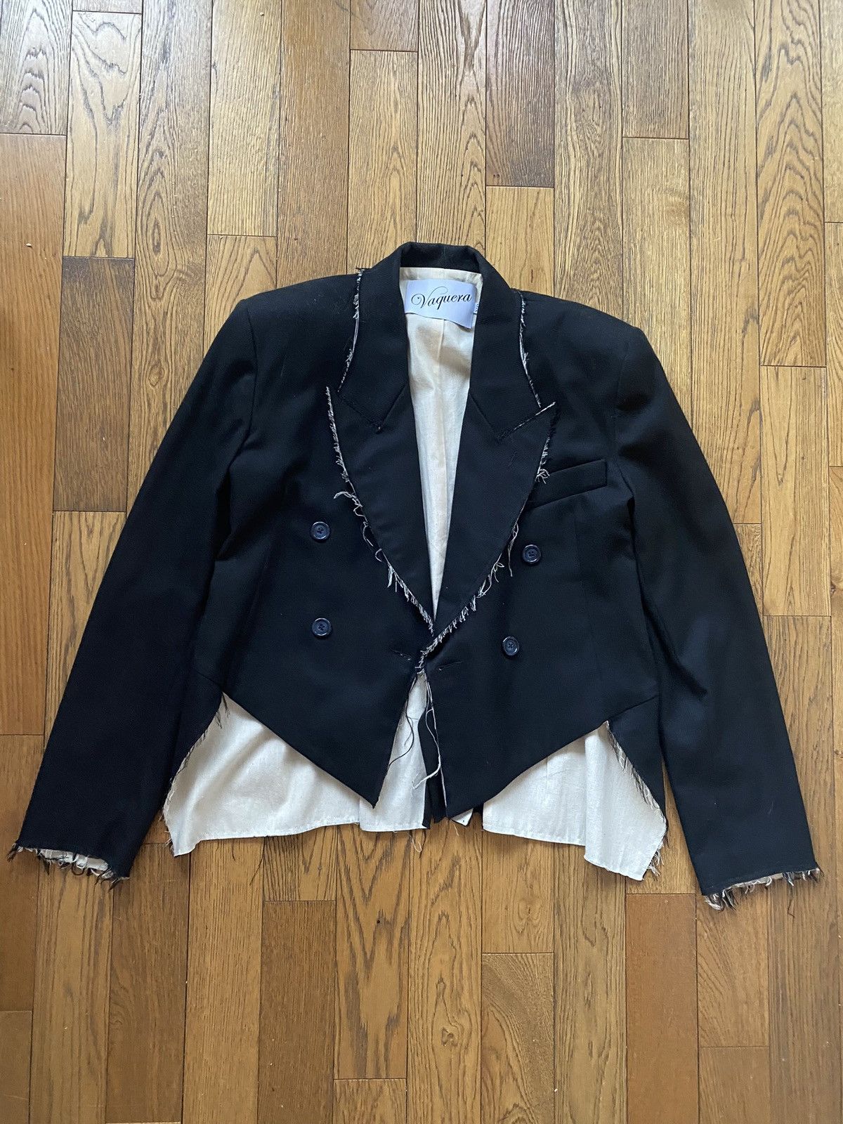 image of Vaquera Tuxedo Blazer in Black, Women's (Size Small)