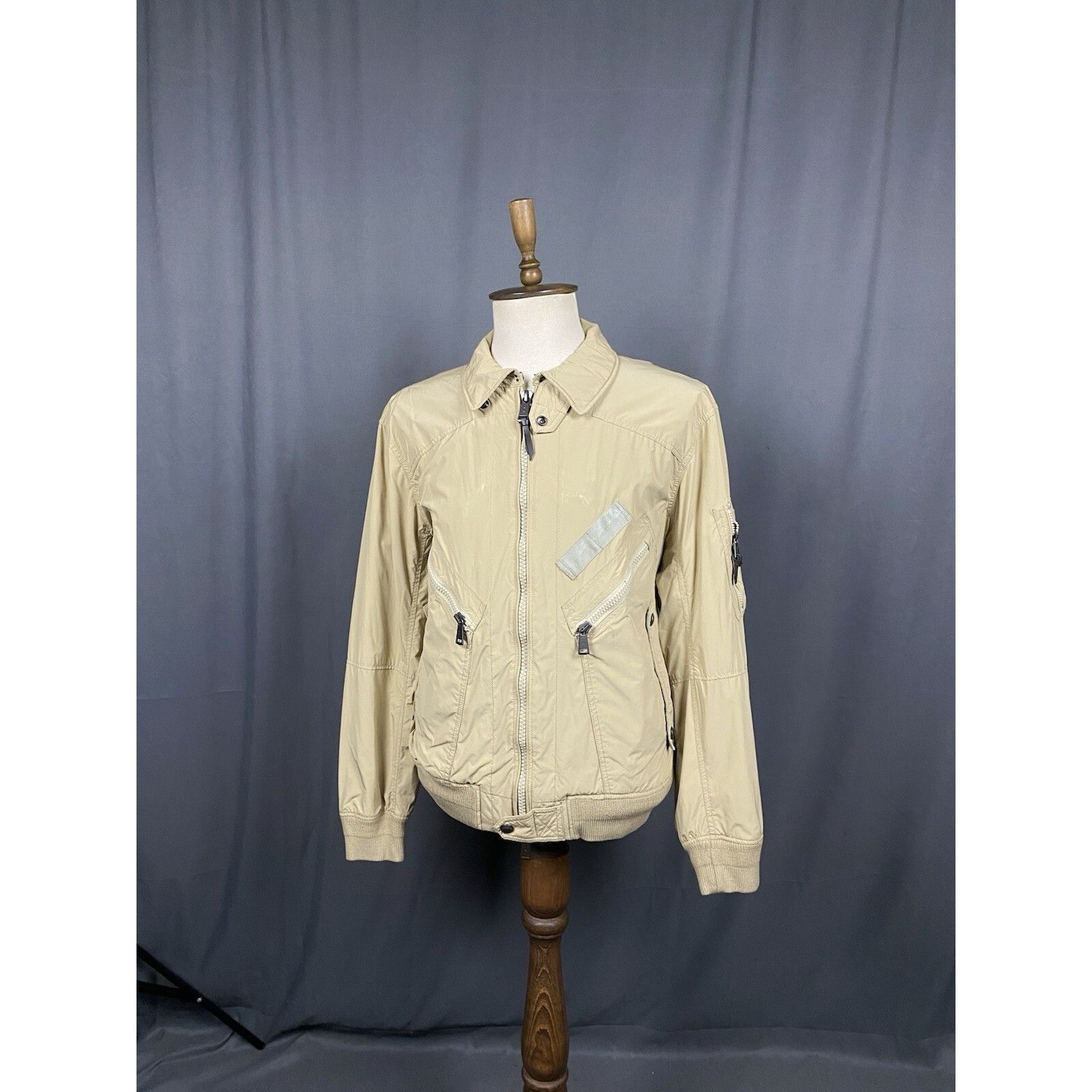 Polo Ralph Lauren Polo Ralph Lauren Men's Beige Nylon Multipocket Bomber Jacke Size US XXL / EU 58 / 5 - 4 Thumbnail
