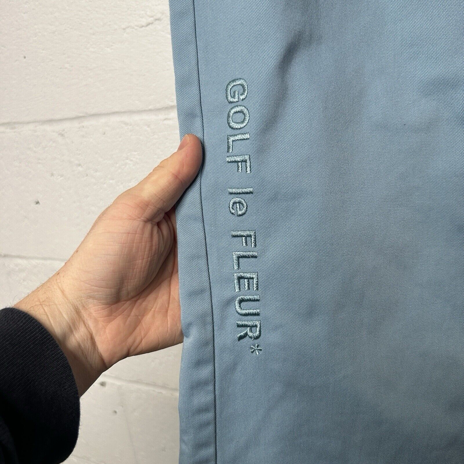 Dickies Golf Wang Golf Le Fleur Embroidered Chino Pants “Blue” Size US 34 / EU 50 - 3 Thumbnail