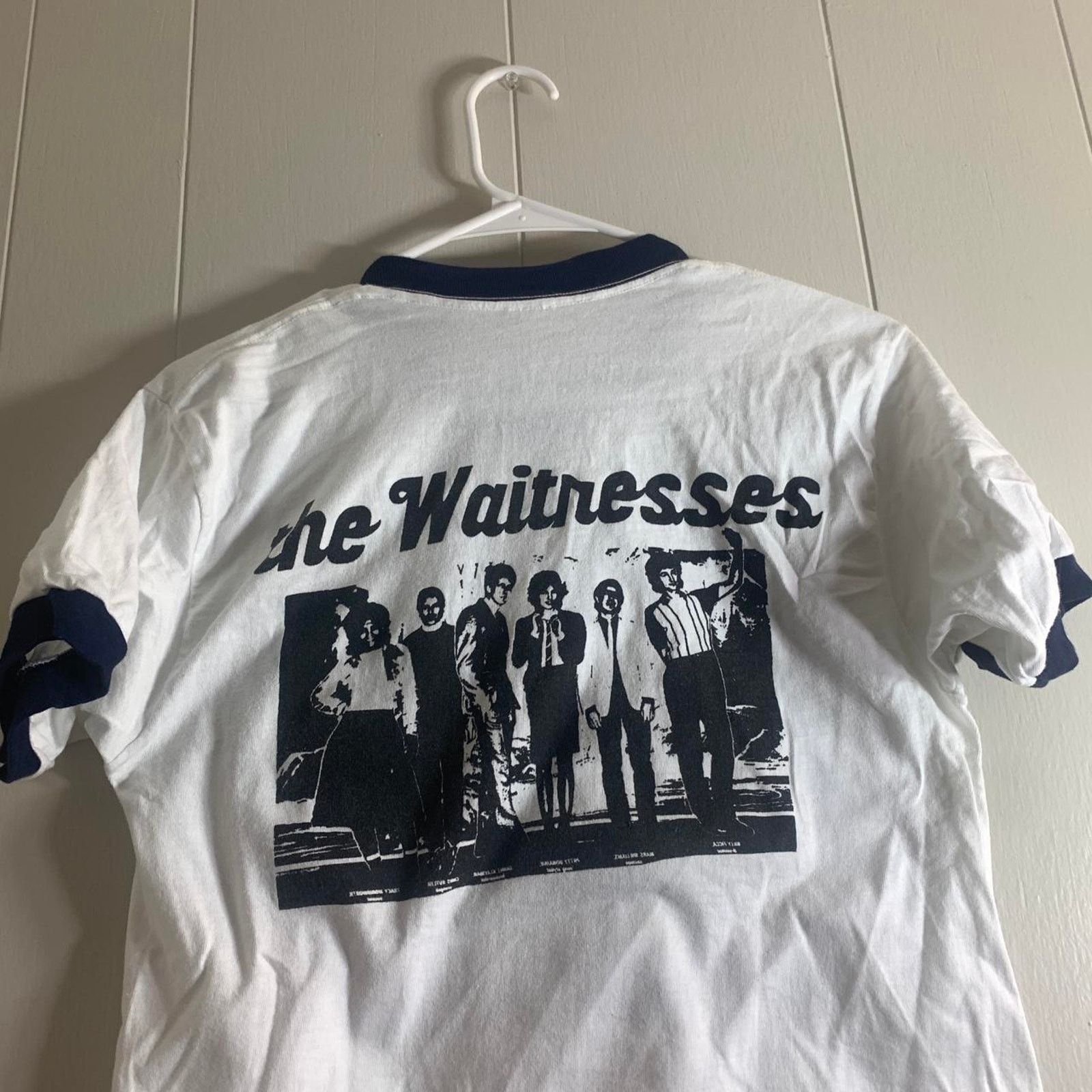 Vintage vintage 80s THE WAITRESSES single stitch ringer tee shirt XL Size US XL / EU 56 / 4 - 6 Thumbnail