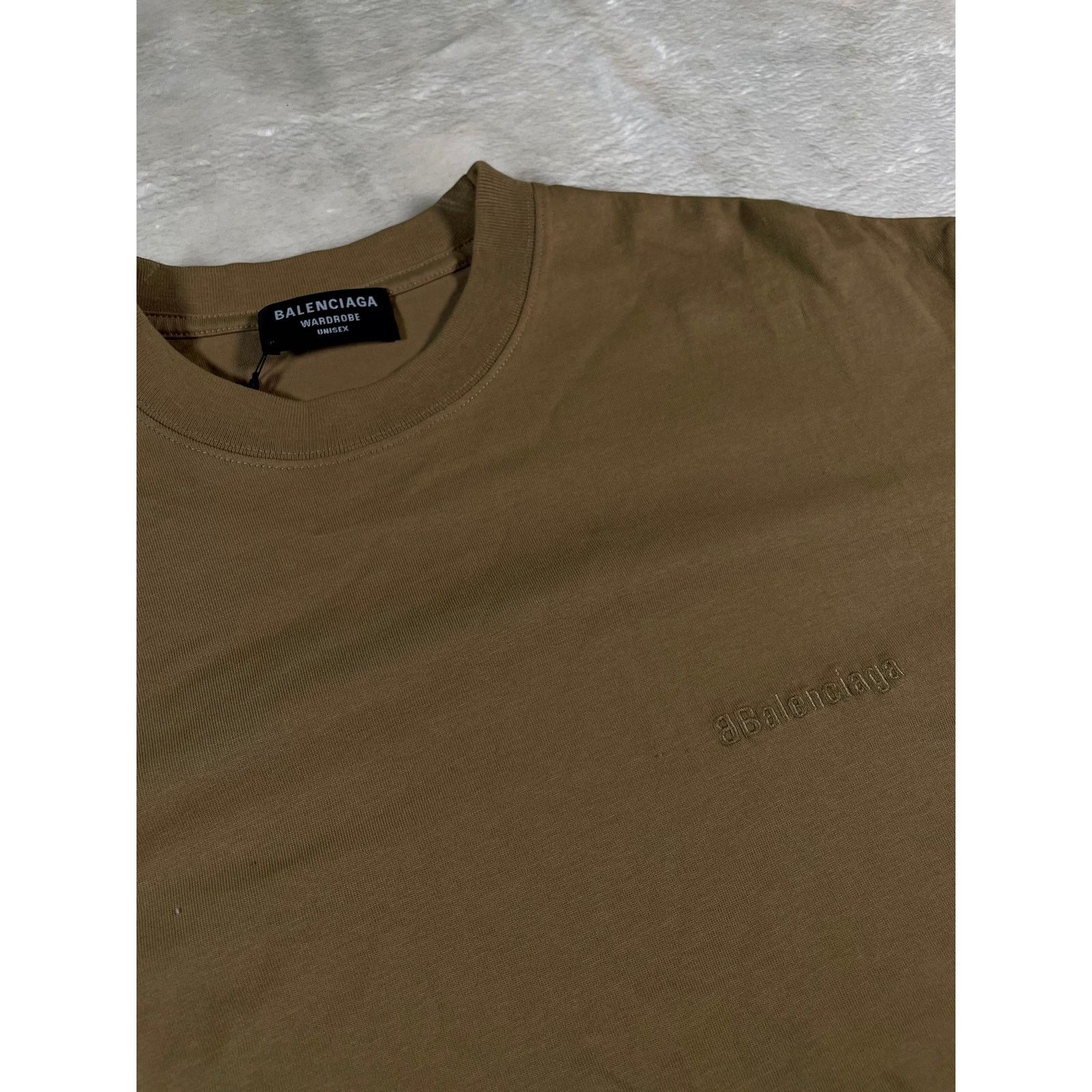 Balenciaga Balenciaga BB Logo Beige Tee Size US XS / EU 42 / 0 - 2 Thumbnail