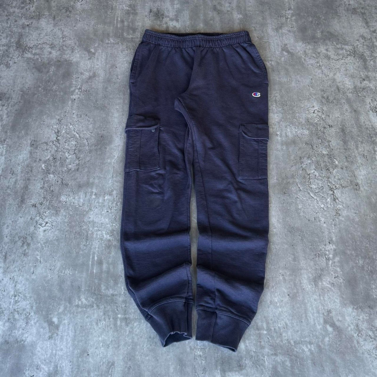 Champion × Vintage Vintage Y2K Champion Navy Blue Technical Cargo Sweatpants Size US 30 / EU 46 - 1 Thumbnail