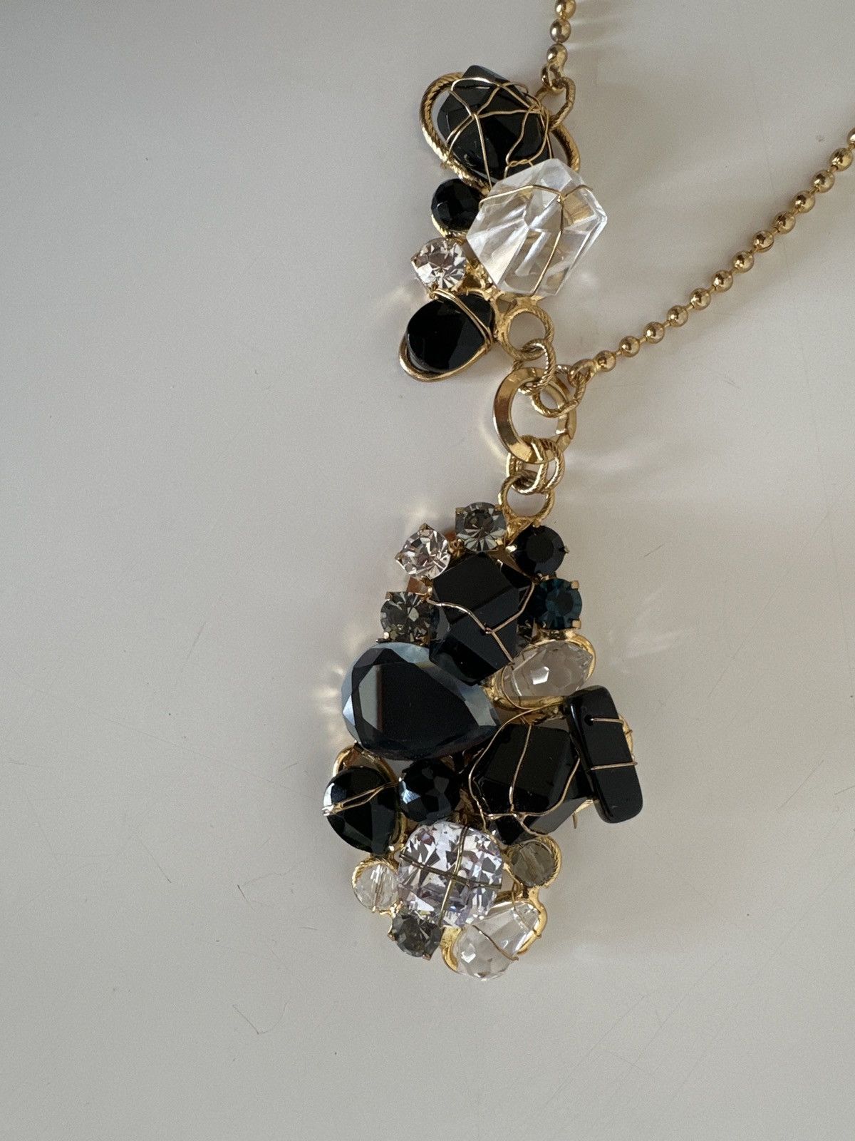 Vintage Vintage golden drop necklace Size ONE SIZE - 1 Thumbnail