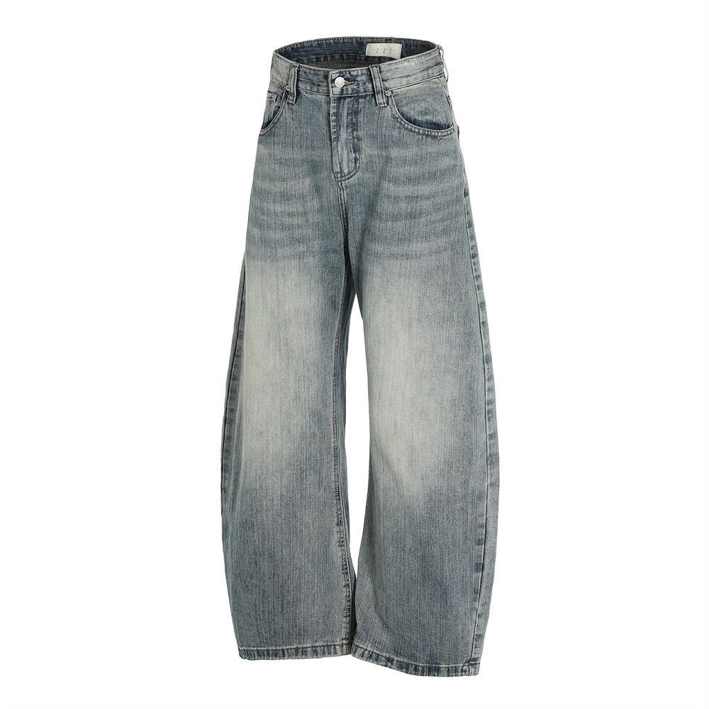 Japanese Brand × Jean American high street distressed washed scimitar jeans Size US 32 / EU 48 - 2 Thumbnail