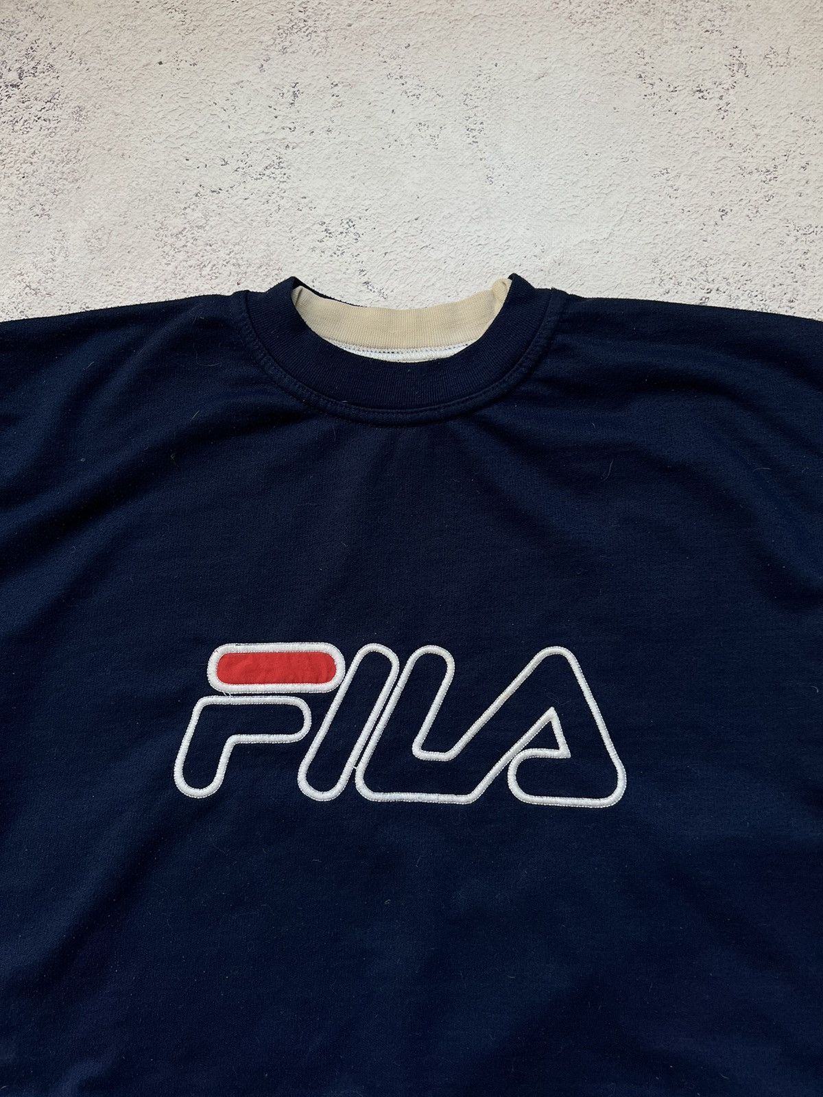 Fila × Vintage 90s Fila vintage sweatshirt big logo crew neck y2k Size US S / EU 44-46 / 1 - 2 Thumbnail