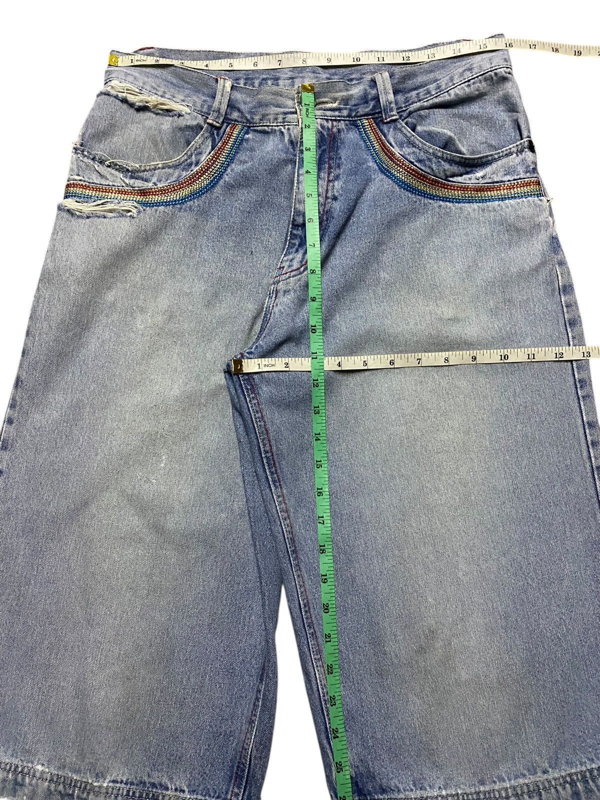 Other Vintage Japanese Brand Grunge Distressed Baggy Short Jeans Size US 32 / EU 48 - 6 Thumbnail