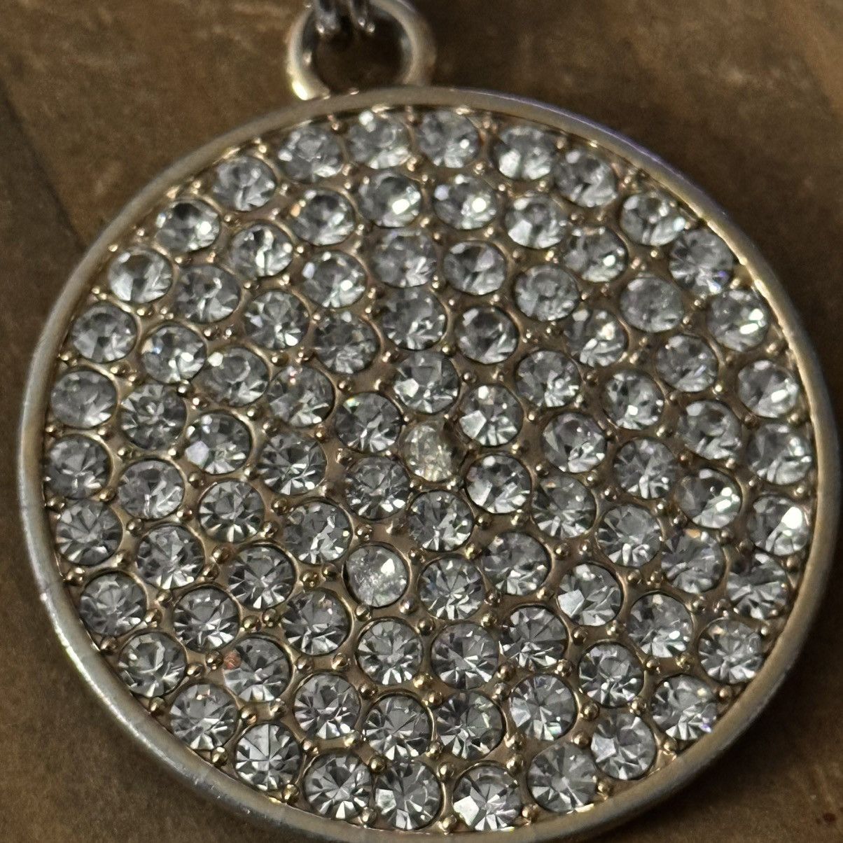 Ann Taylor Ann Taylor round rhinestone pendant necklace Size ONE SIZE - 5 Thumbnail