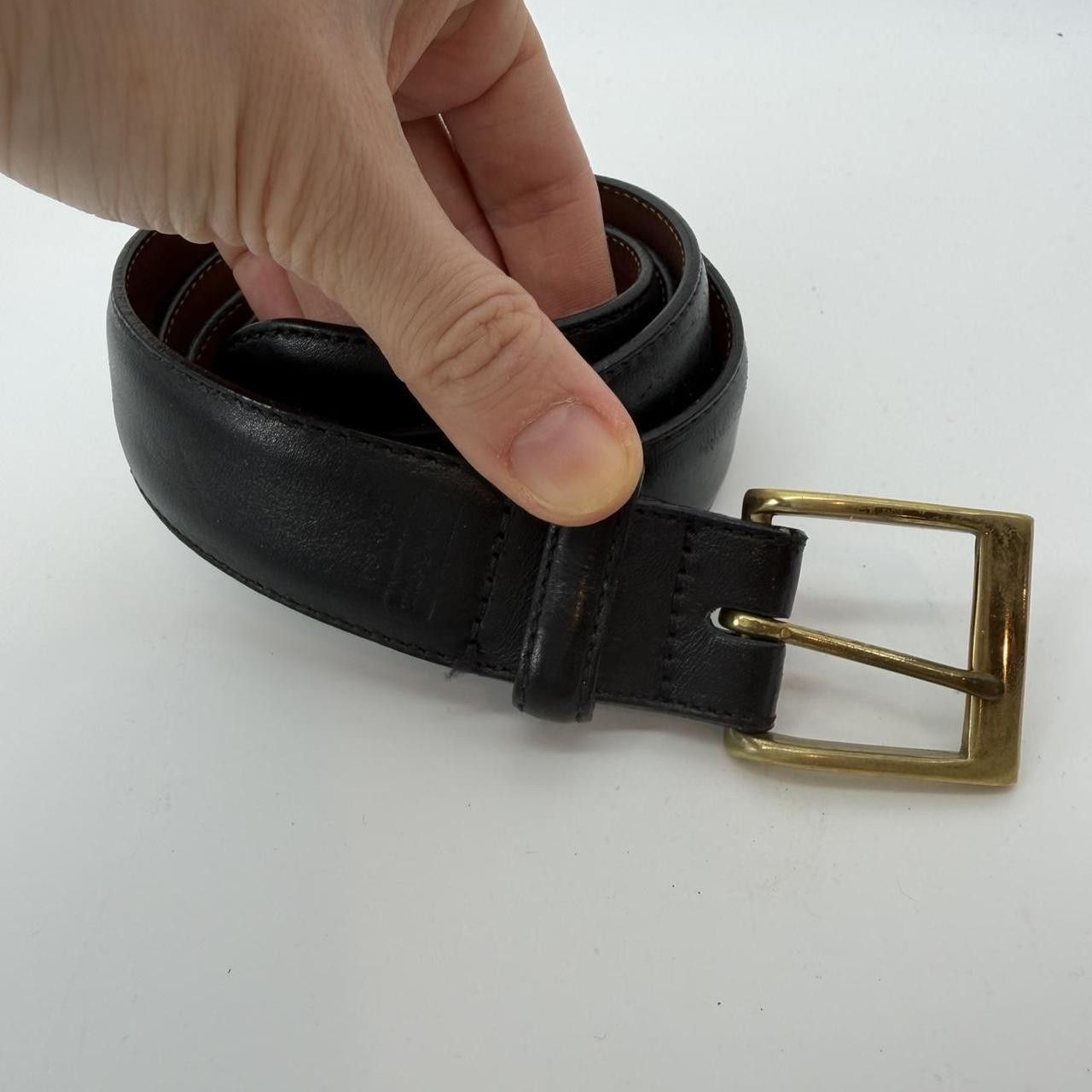 Other Rare Vintage Coach Made in Italy Black Leather Belt Solid Size 36 - 1 Thumbnail