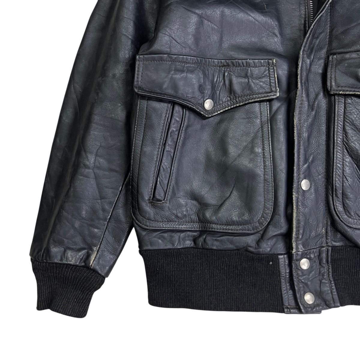 Harley Davidson 🔥 Vintage AMF HARLEY DAVISON Leather Jacket Talon Zip Usa Size US M / EU 48-50 / 2 - 7 Thumbnail
