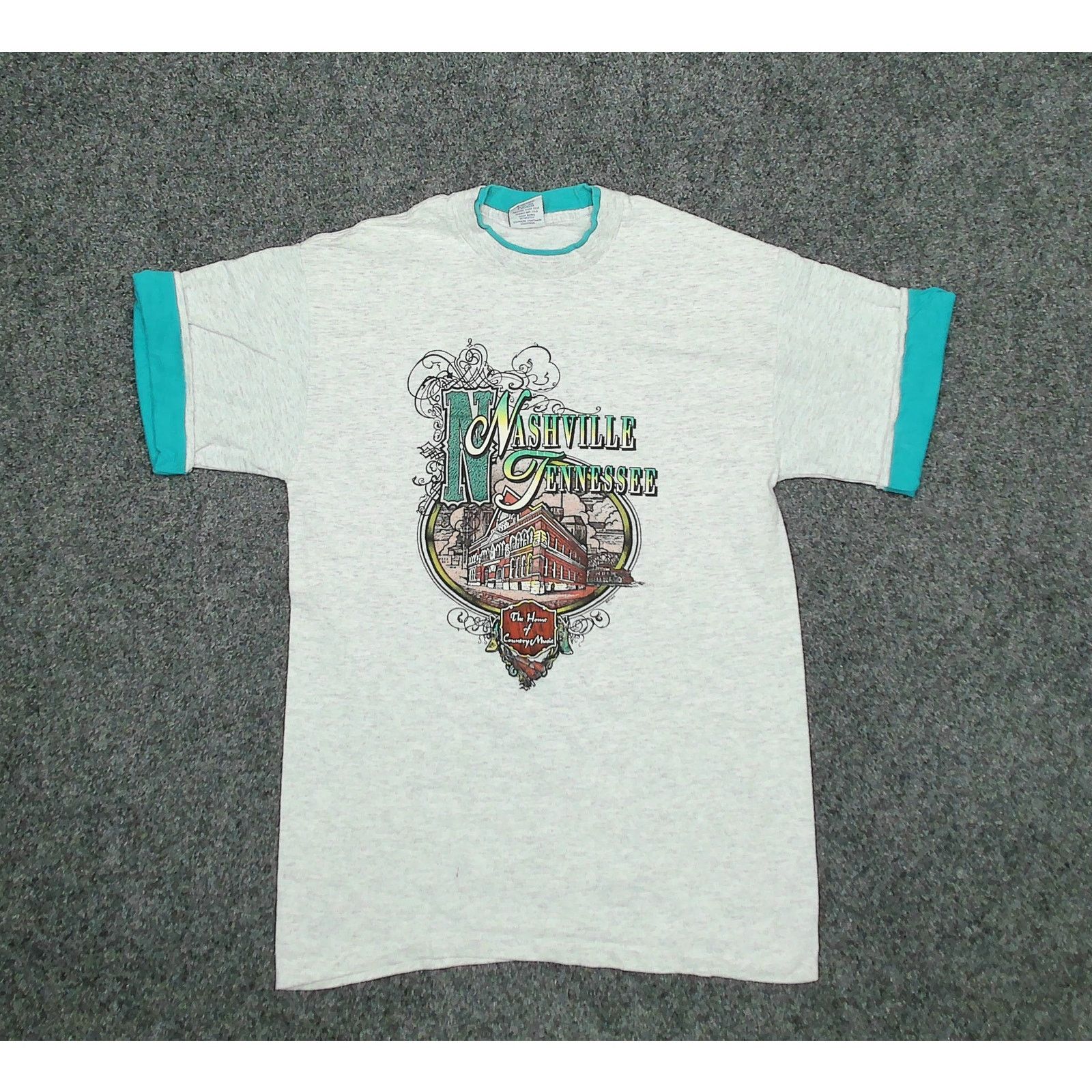 Vintage Vintage 90s Single Stitch Nashville Ringer Tee Size US M / EU 48-50 / 2 - 3 Thumbnail