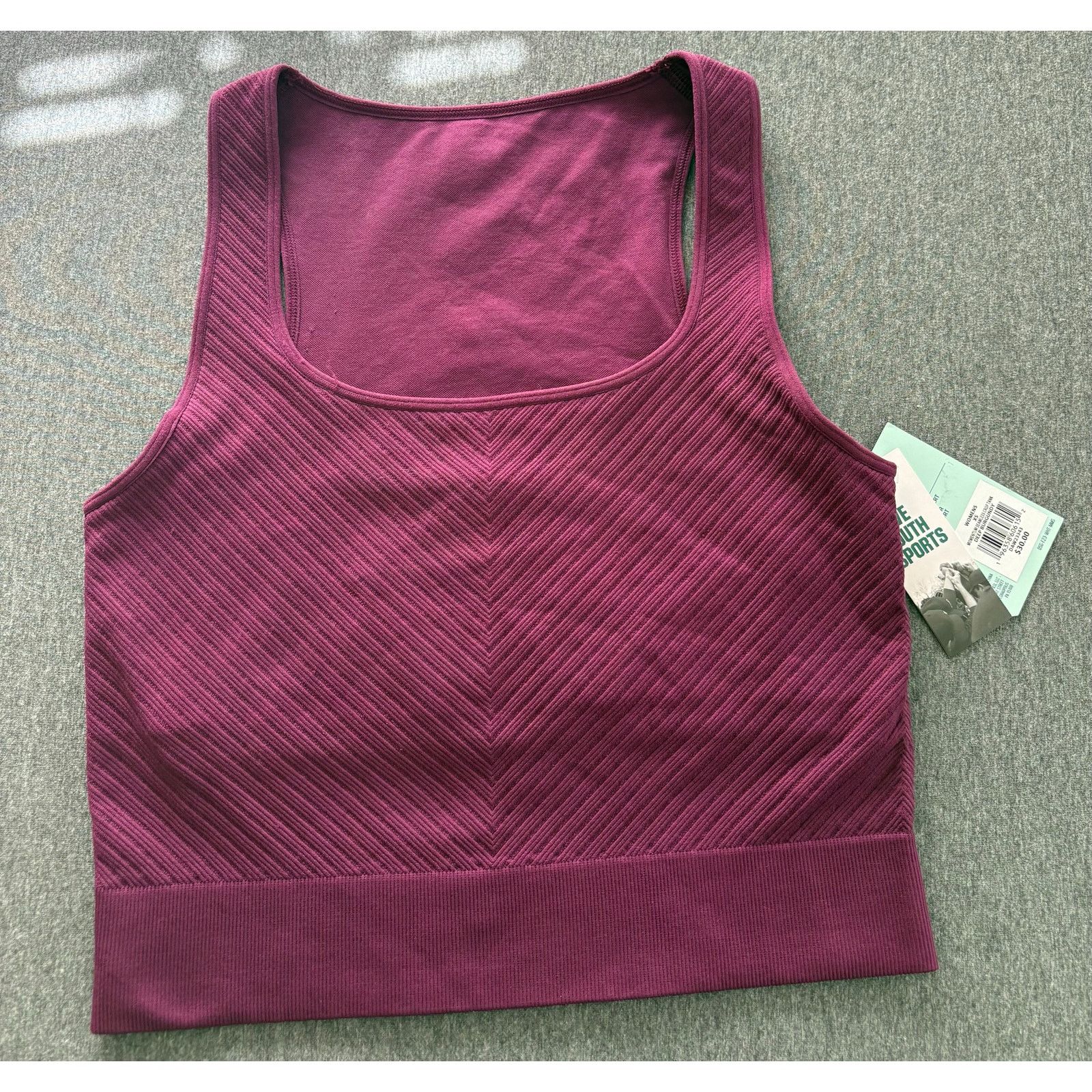 Other DSG | Deep Burgundy Long Line Seamless Crop Top | NWT | XS Size ONE SIZE - 1 Thumbnail