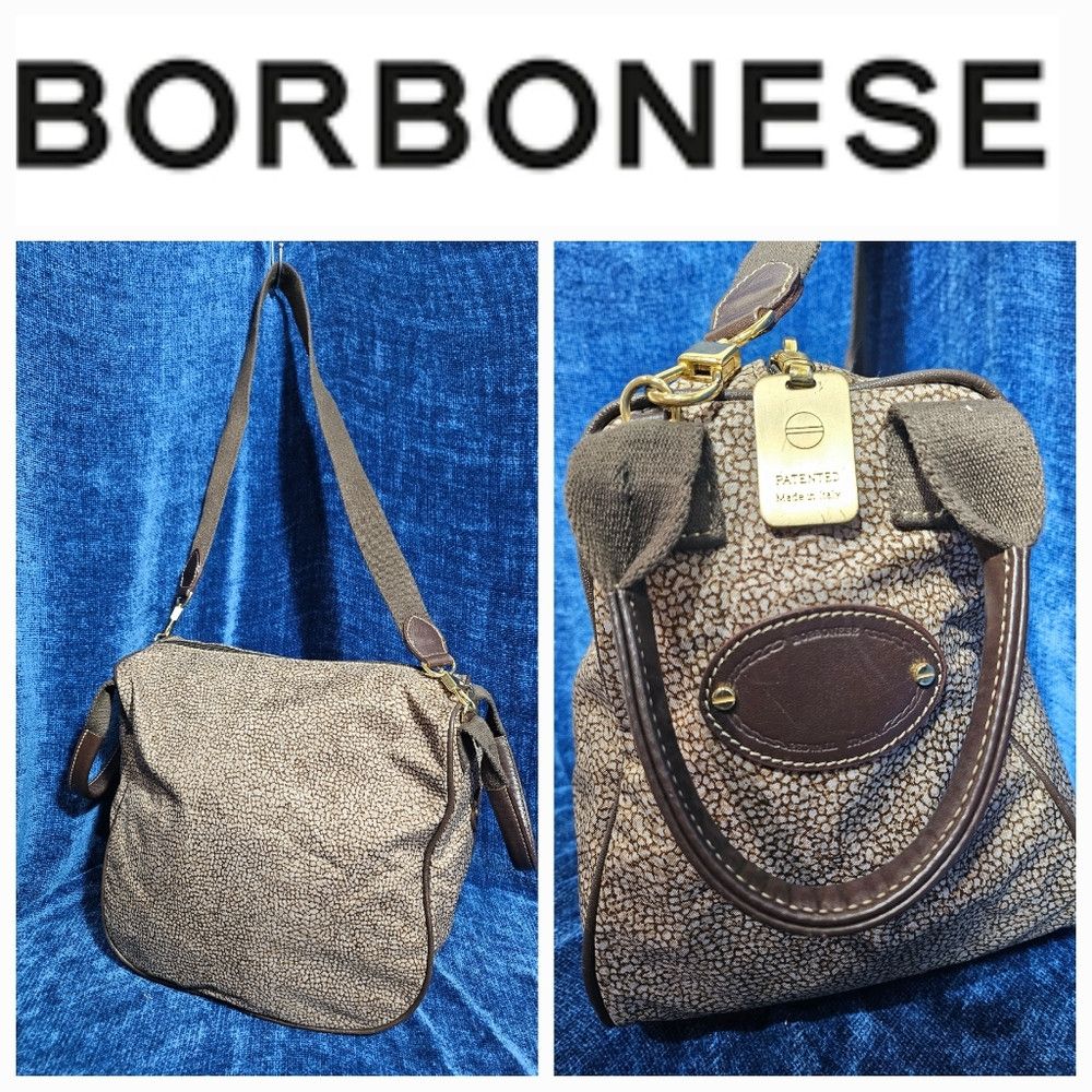 Vintage Vintage Borbonese Redwall Italia Convertible Purse Tote Han Size ONE SIZE - 1 Thumbnail