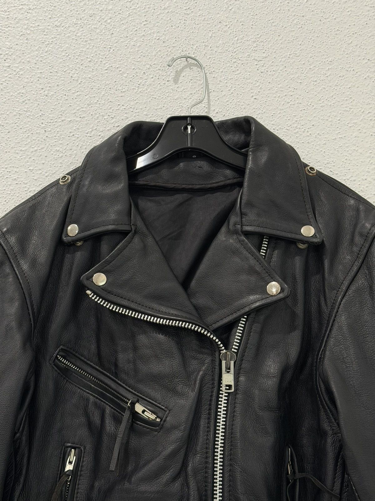 Vintage Vintage Biker Leather Quilted Lined Motorcycle Jacket Size 8 Size M / US 6-8 / IT 42-44 - 4 Thumbnail
