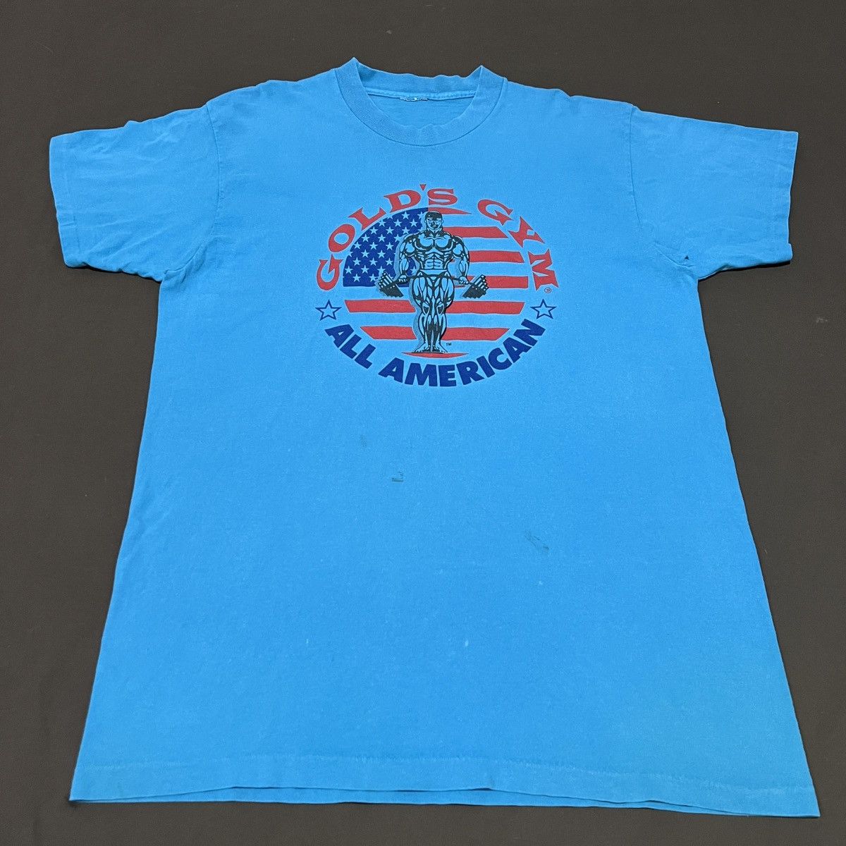 Vintage Vintage 90s GOLD’S GYM Fitness Promo Tee Shirt Size US L / EU 52-54 / 3 - 2 Thumbnail