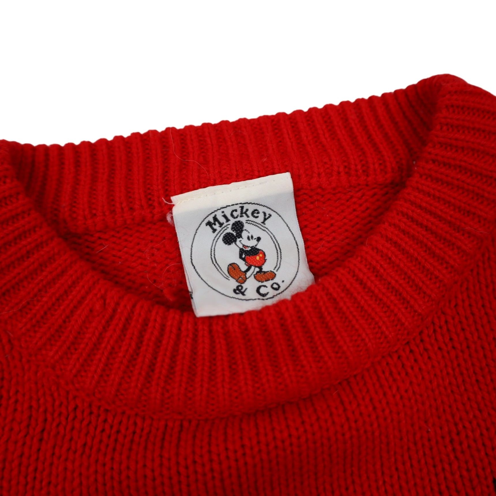 Vintage VINTAGE Mickey Mouse Mens Small Knit Sweater Red Hoodie? Size US S / EU 44-46 / 1 - 4 Thumbnail