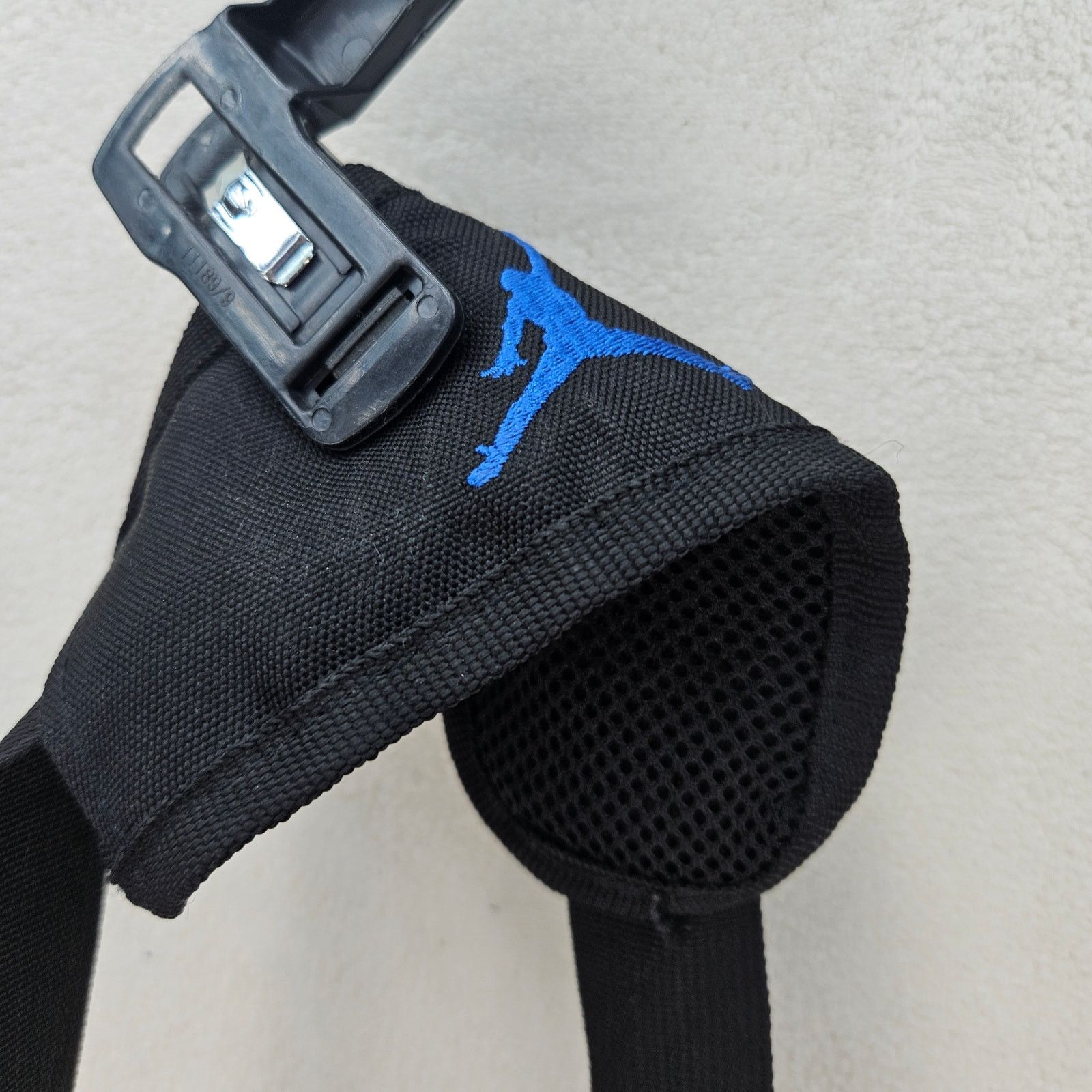 Jordan Brand JORDAN BLACK GYM DUFFLE BAG SHOULD STRAP HANDHELD BLUE LOGO Size ONE SIZE - 2 Thumbnail