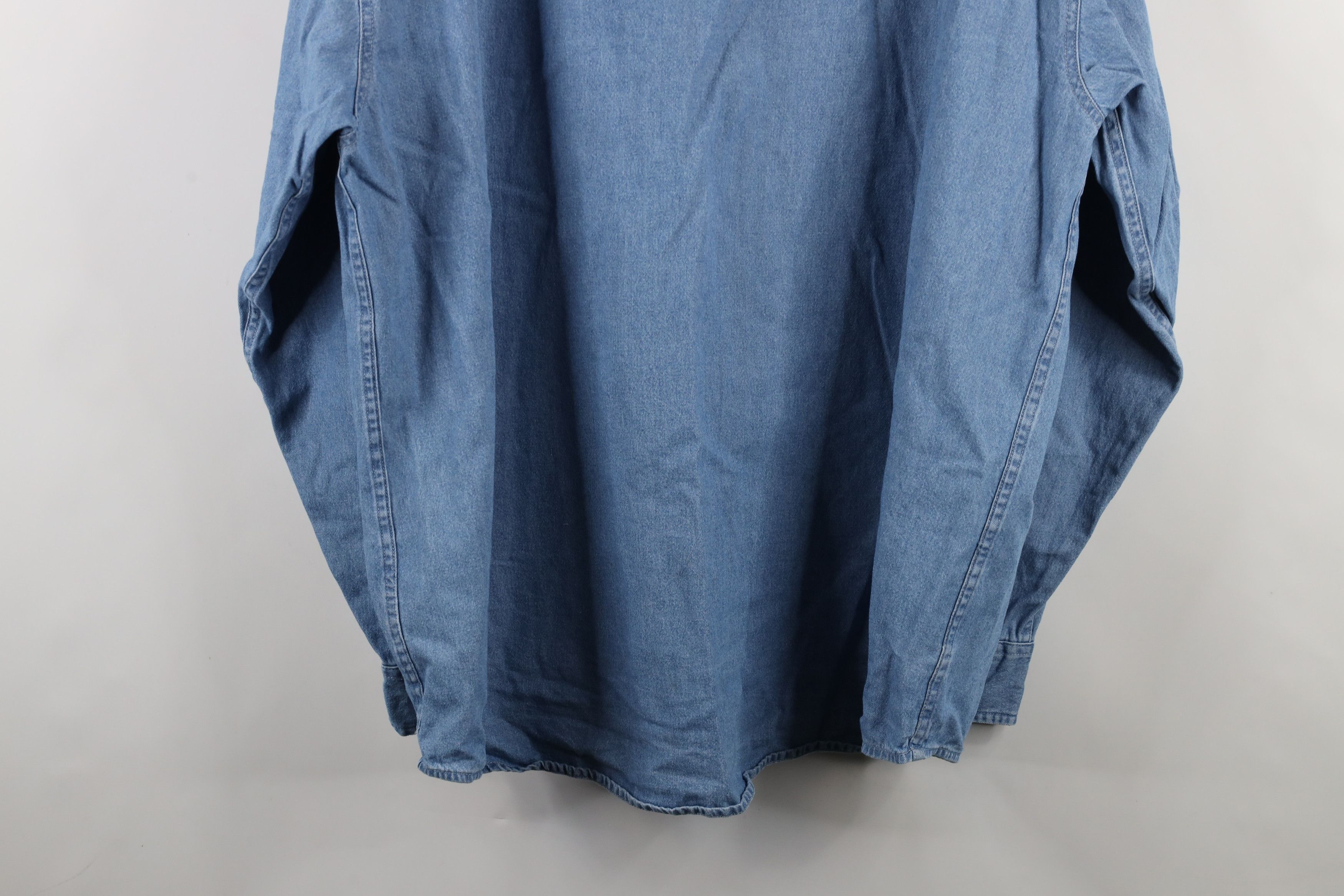 Vintage Vintage Y2K 2009 American Festival Denim Button Shirt Blue Size US XXL / EU 58 / 5 - 12 Thumbnail