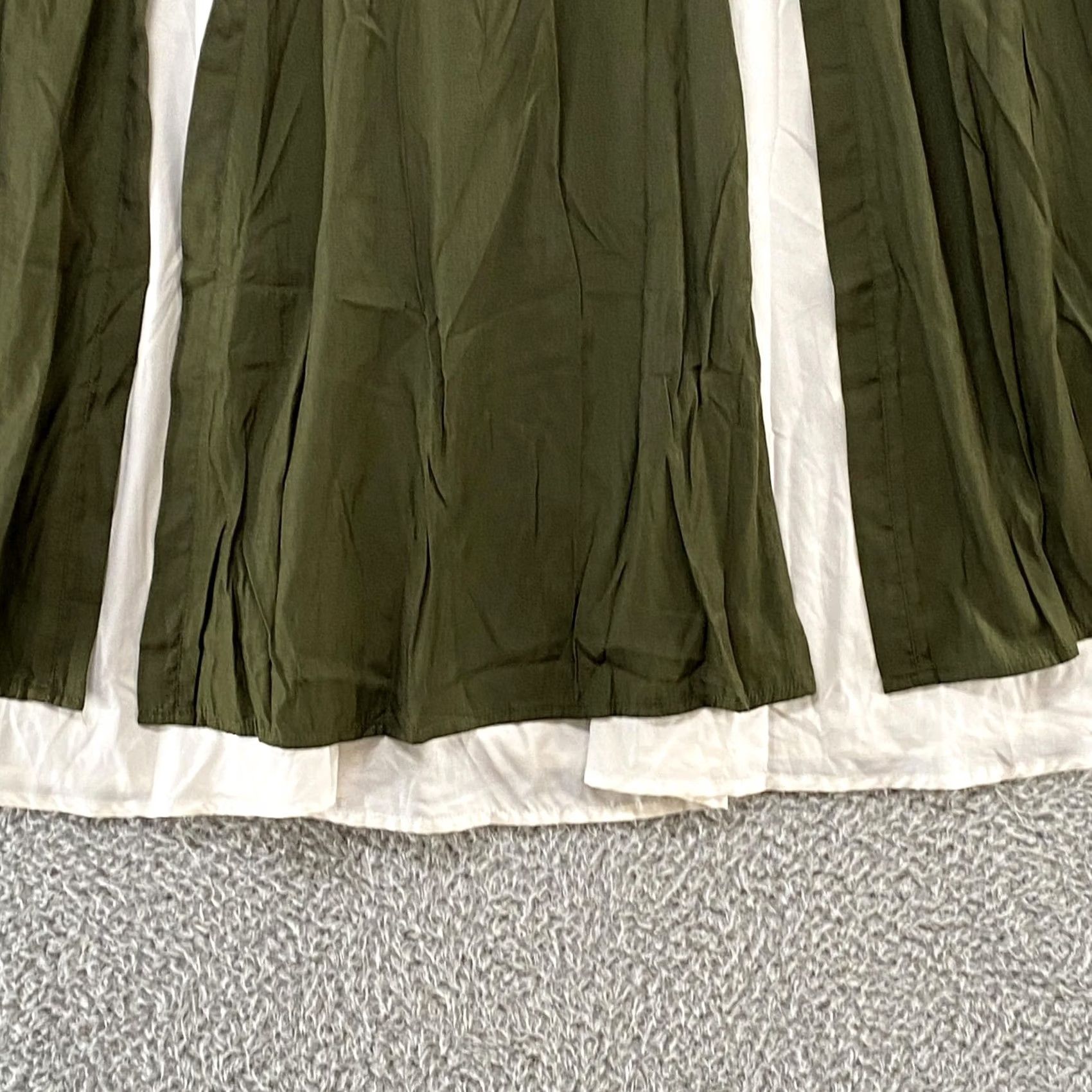 Vintage Scarlet Darkness Maxi Skirt Womens Small Green Lace Up Renfaire Gothic Size 28" / US 6 / IT 42 - 3 Thumbnail