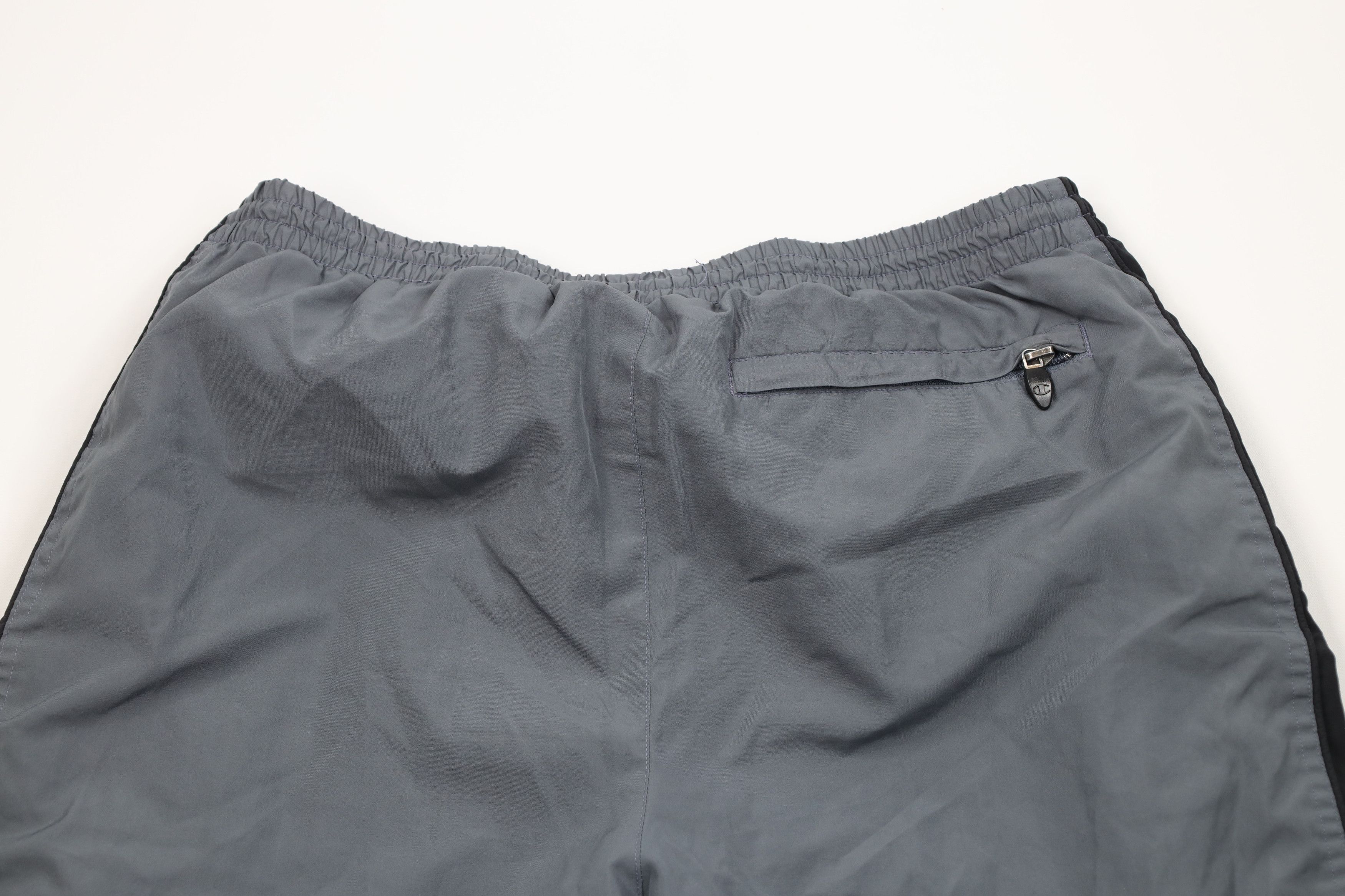 Champion Vintage 90s Champion Block Wide Leg Windbreaker Pants Gray Size US 36 / EU 52 - 11 Thumbnail