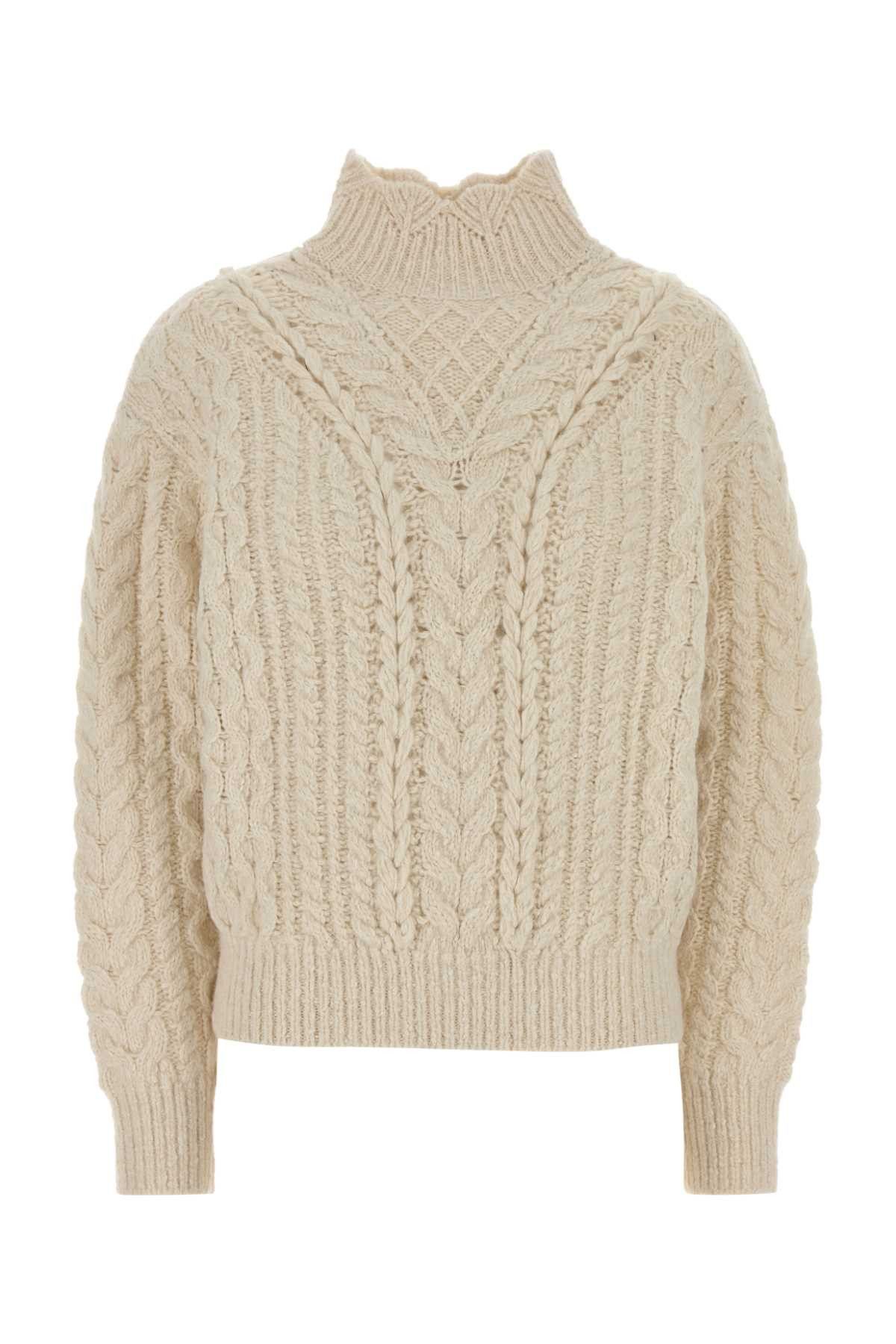 Isabel Marant Etoile Ivory Cotton Blend Bolinea Sweater Size M / US 6-8 / IT 42-44 - 1 Thumbnail