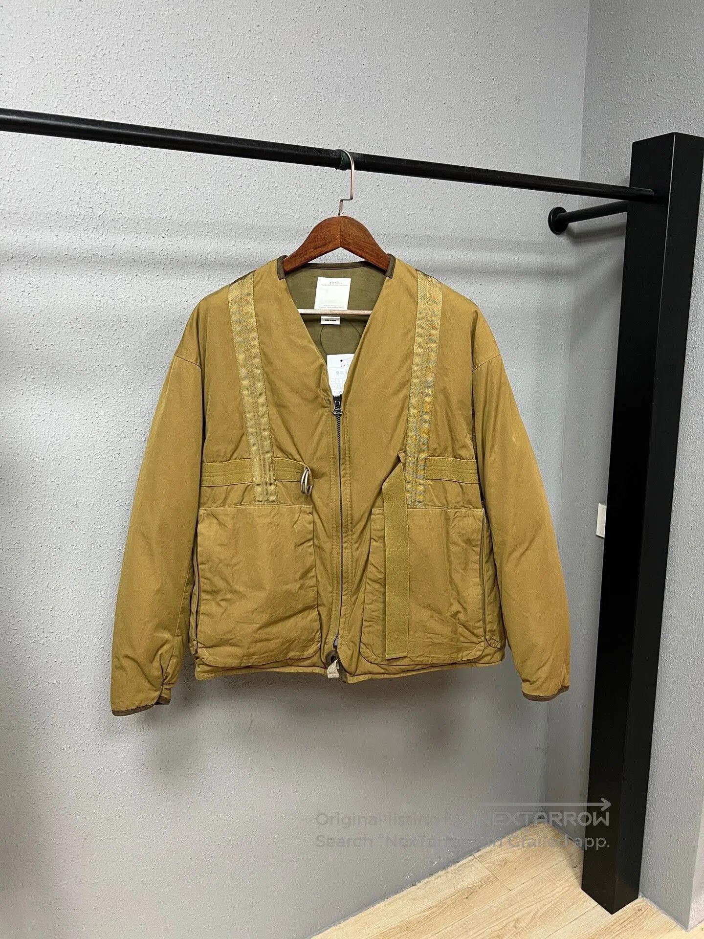 Visvim VISVIM KEESEY CHECK DOWN JACKET Beige | Grailed